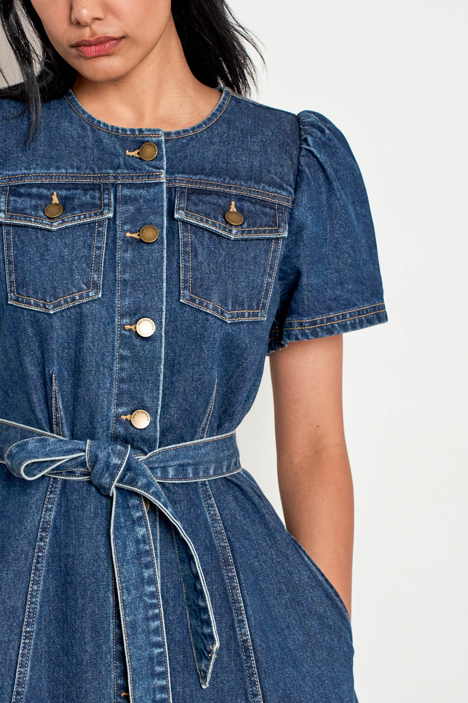 allude dress - indigo denim|  zoe kratzmann| considered design