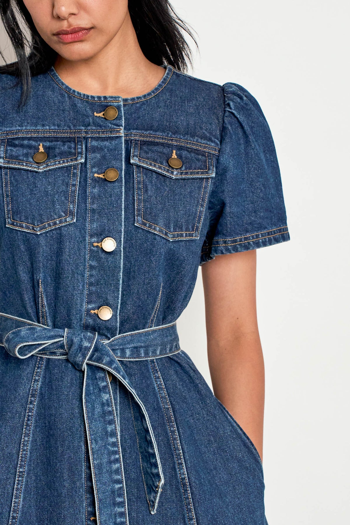 allude dress - indigo denim|  zoe kratzmann| considered design