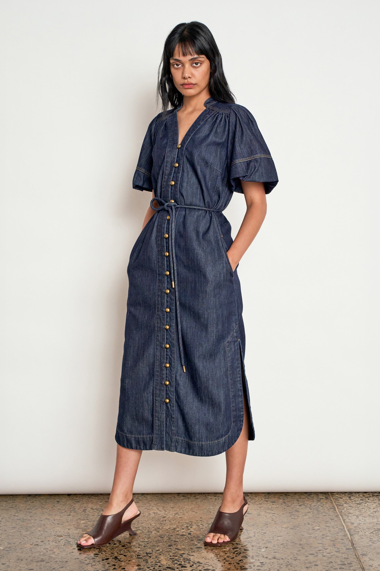 legacy dress - dark denim|  zoe kratzmann| considered design