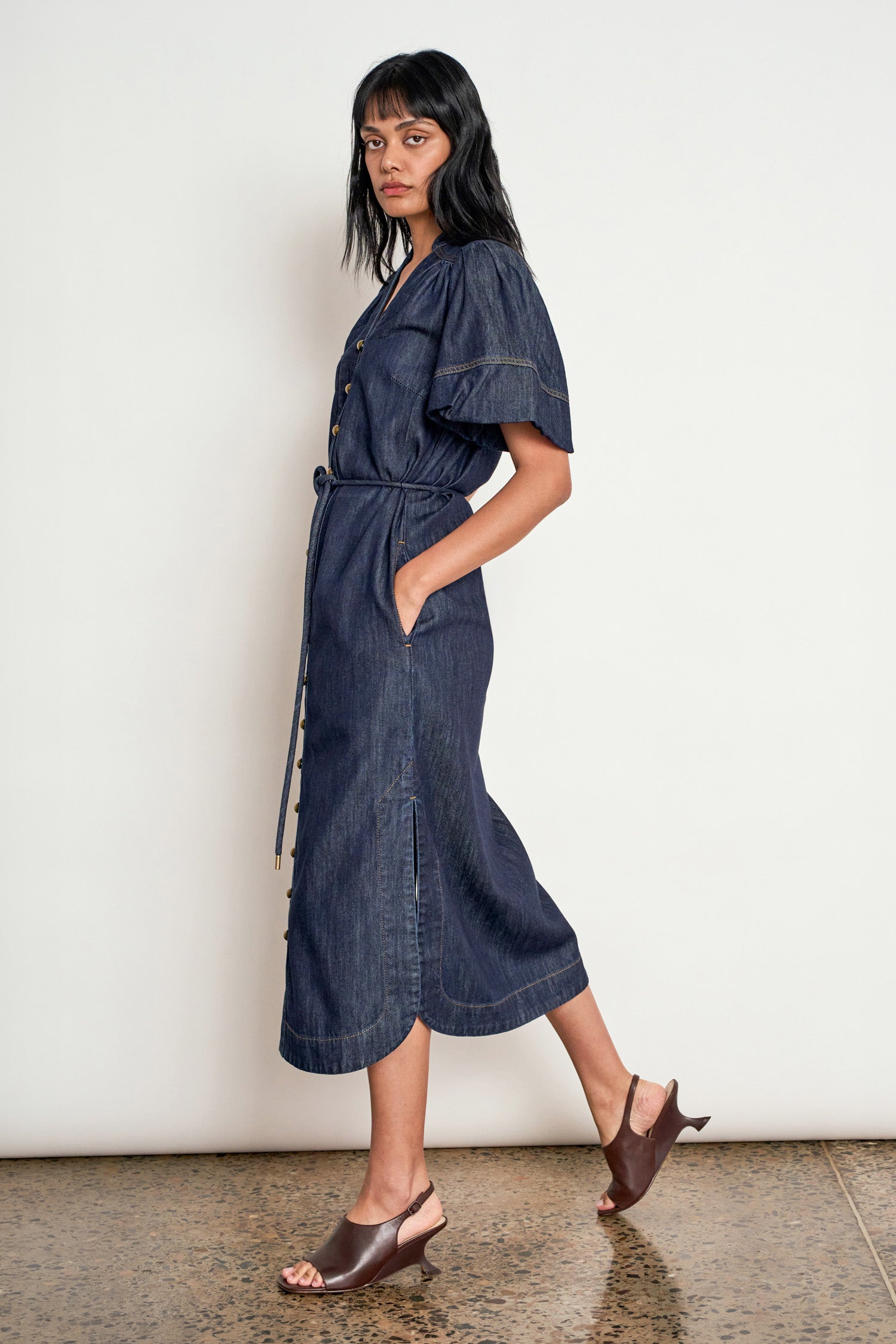 legacy dress - dark denim|  zoe kratzmann| considered design