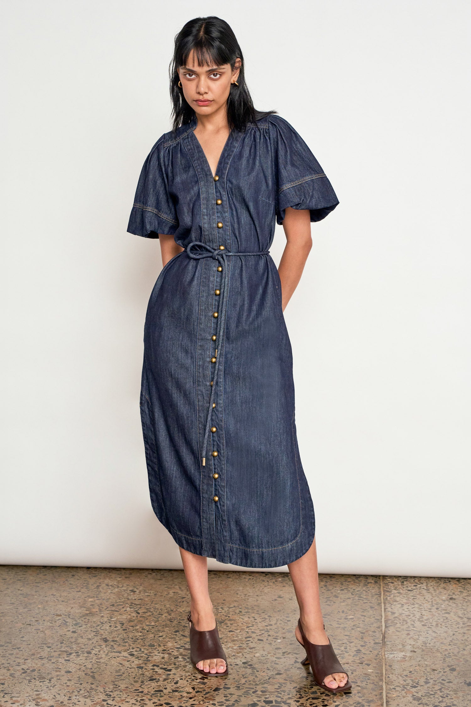 legacy dress - dark denim|  zoe kratzmann| considered design