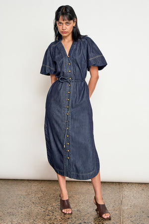 legacy dress - dark denim|  zoe kratzmann| considered design