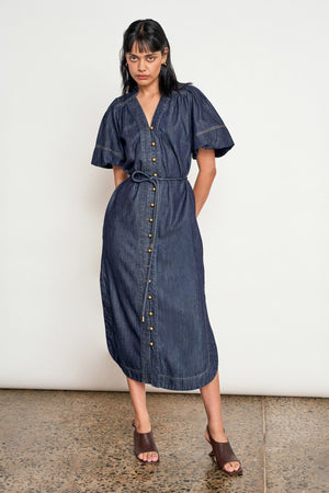 legacy dress - dark denim|  zoe kratzmann| considered design