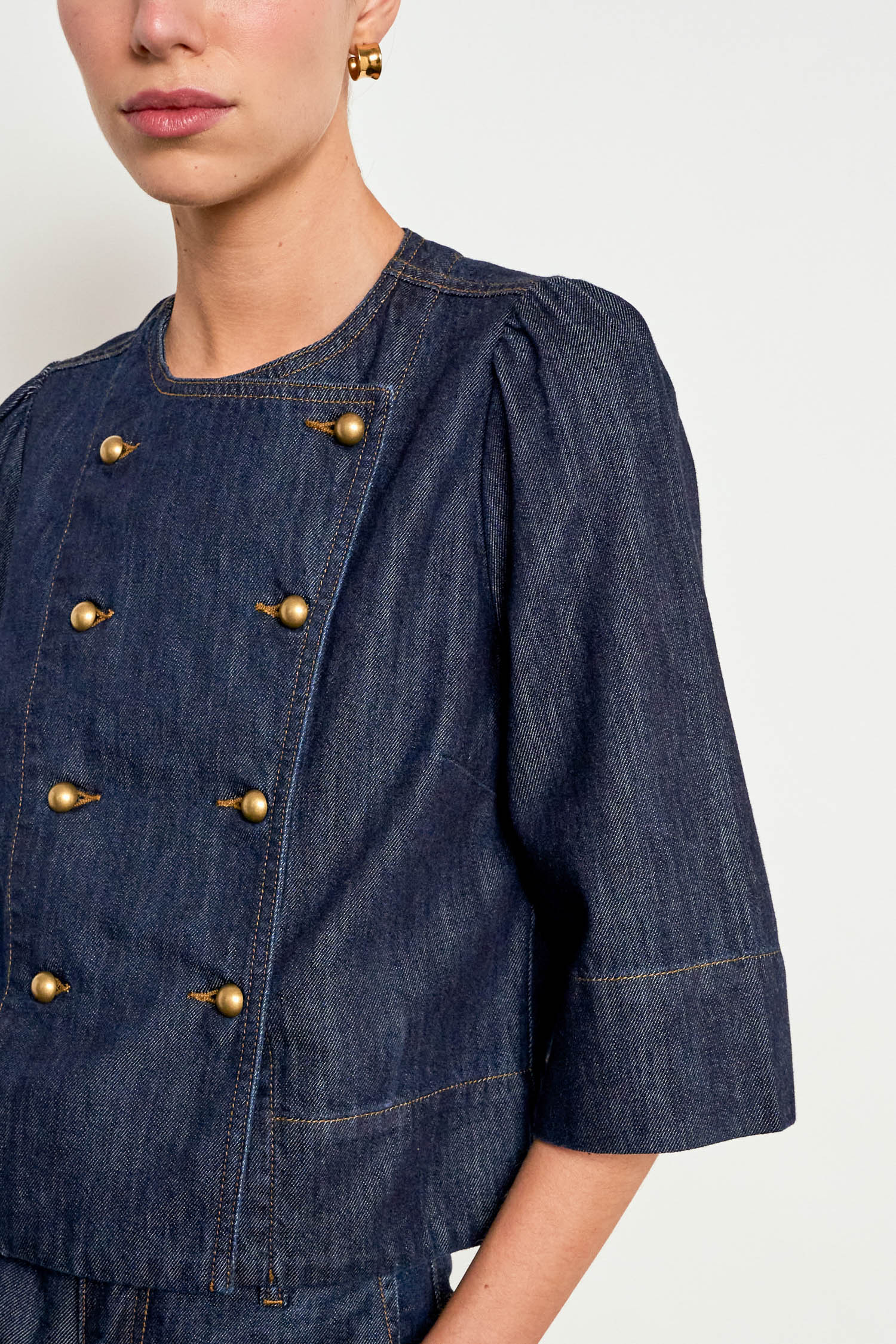 plunge jacket - dark denim|  zoe kratzmann| considered design