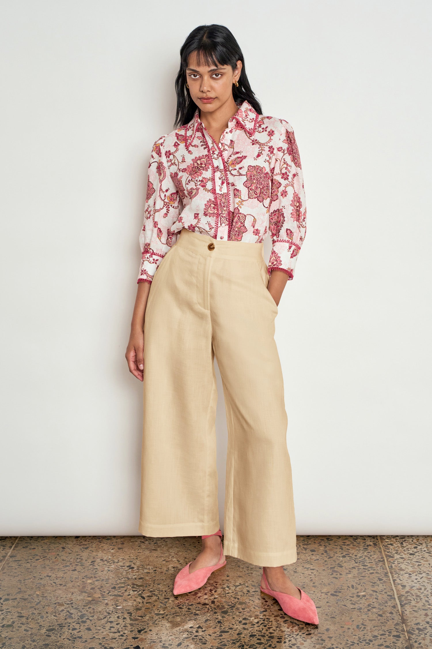 frame pant - buttermilk|  zoe kratzmann| considered design