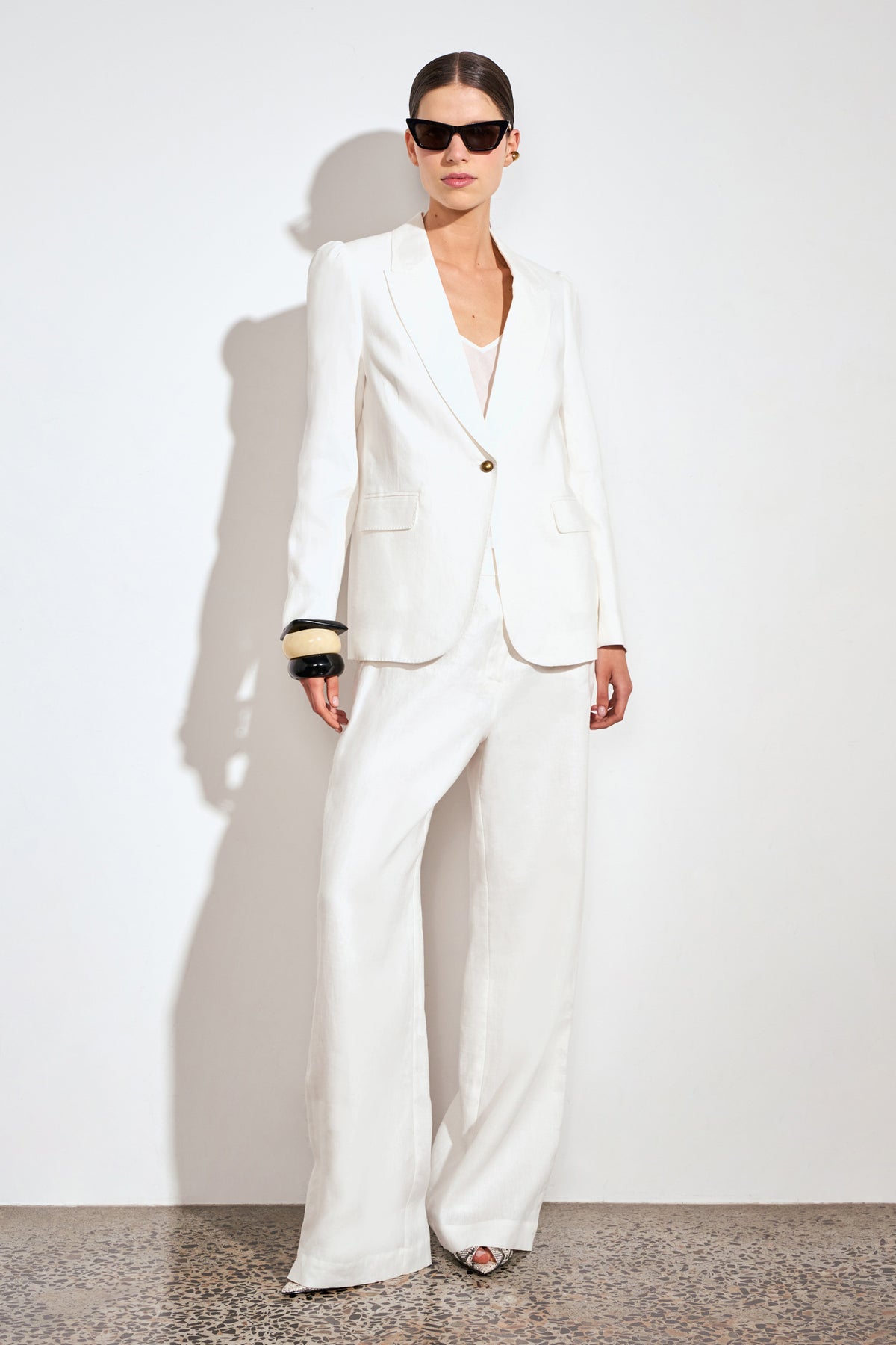 crest jacket - alabaster