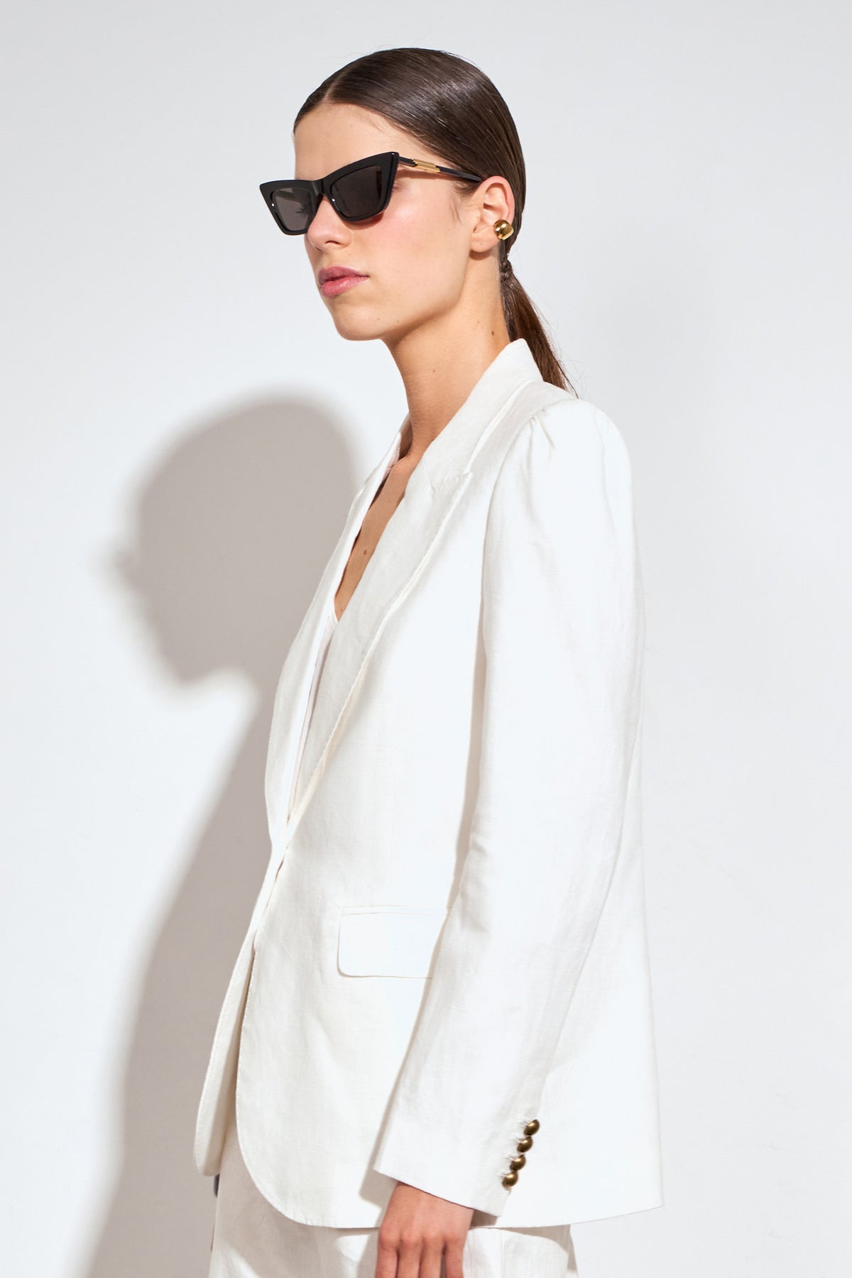 crest jacket - alabaster