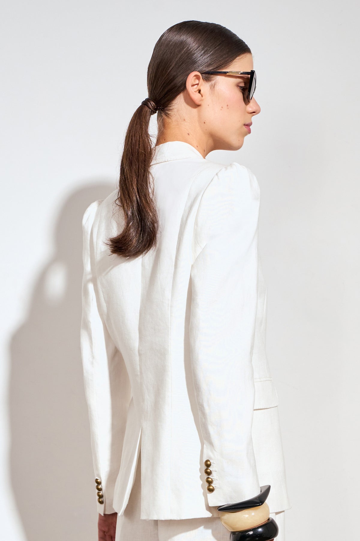 crest jacket - alabaster