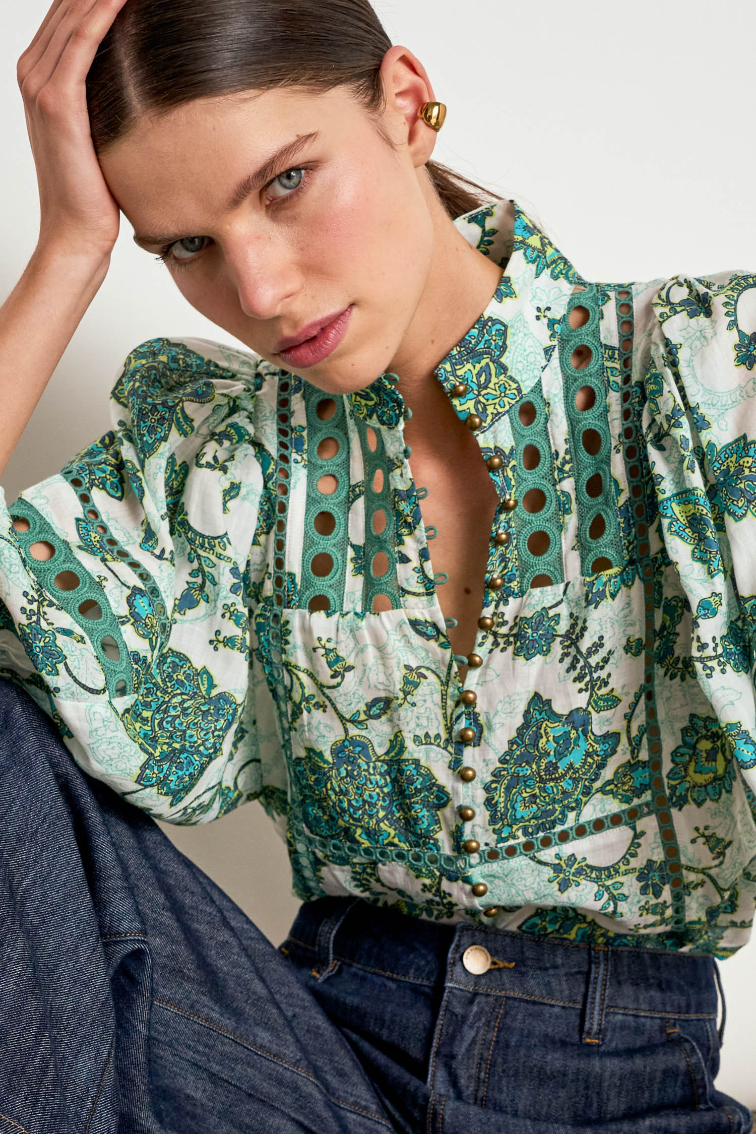 extend top - garden paisley