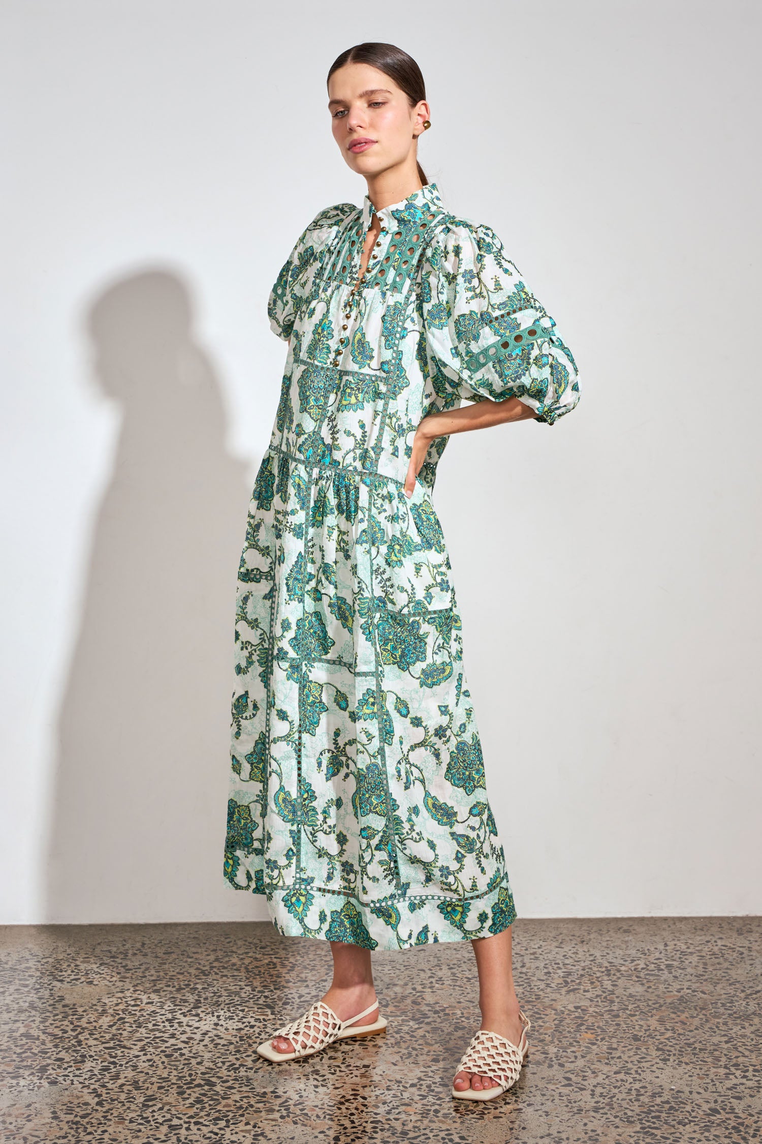 flutter dress - garden paisley