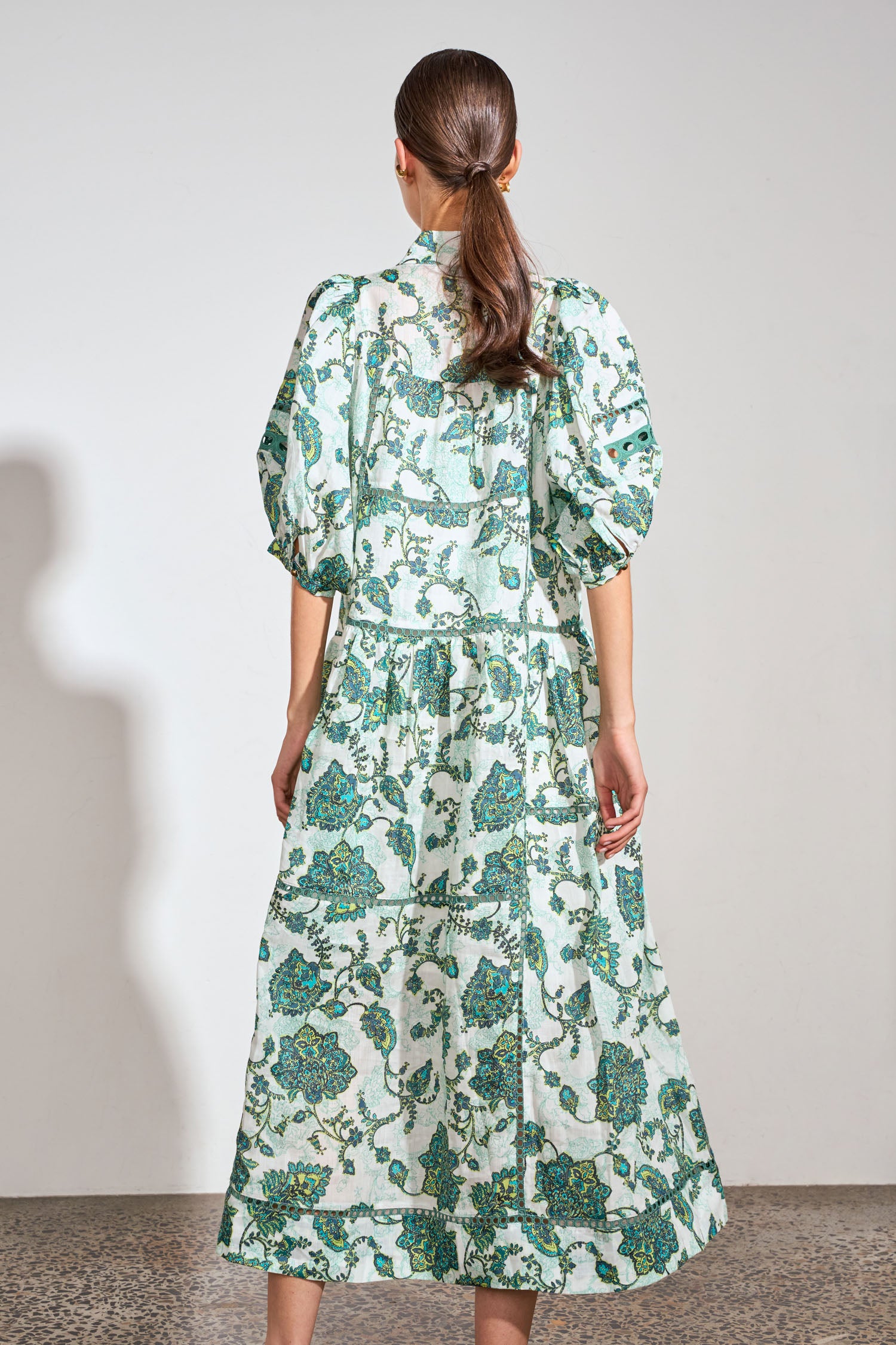 flutter dress - garden paisley