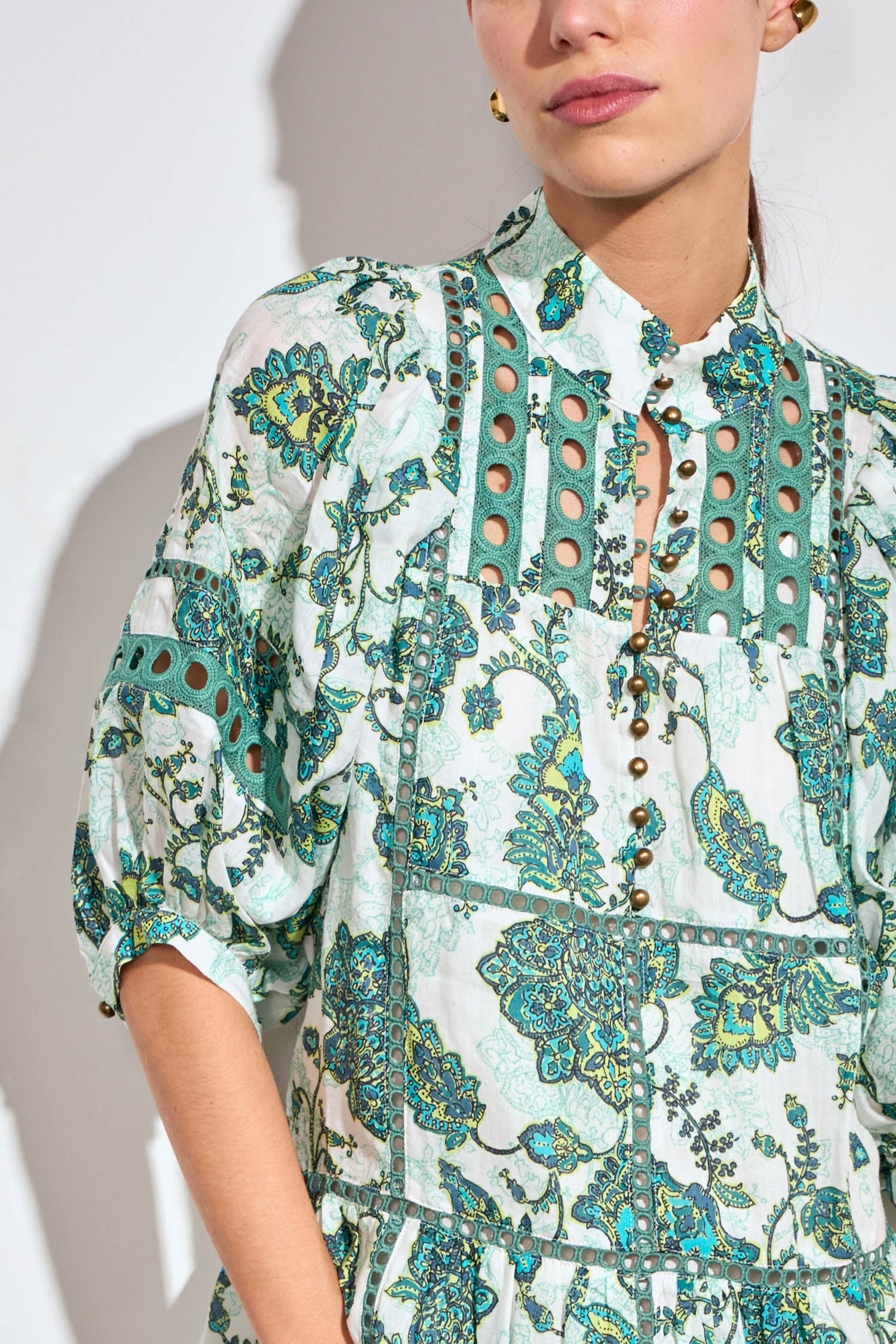 flutter dress - garden paisley