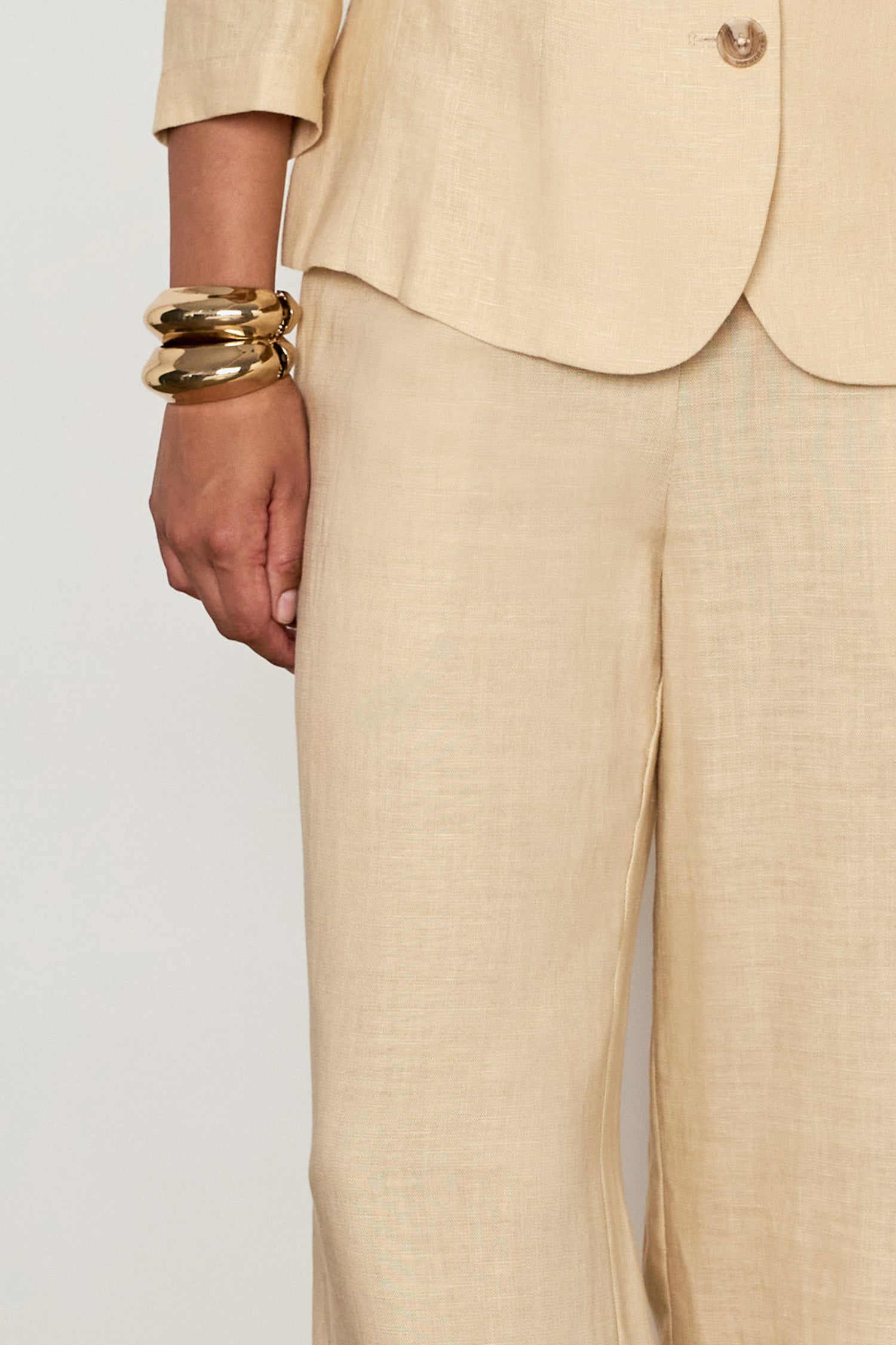 offset pant - eggshell