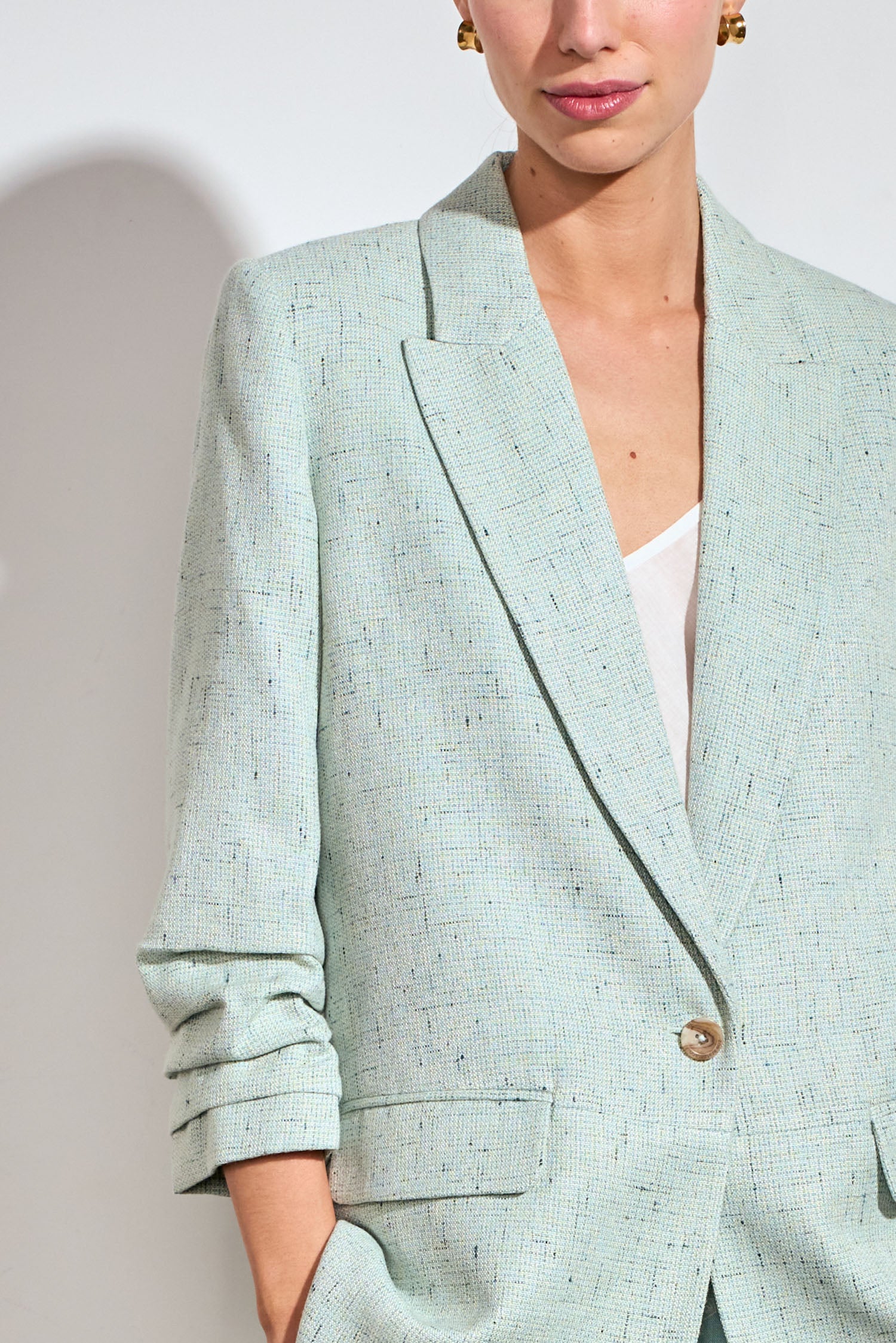 refine jacket - pistachio