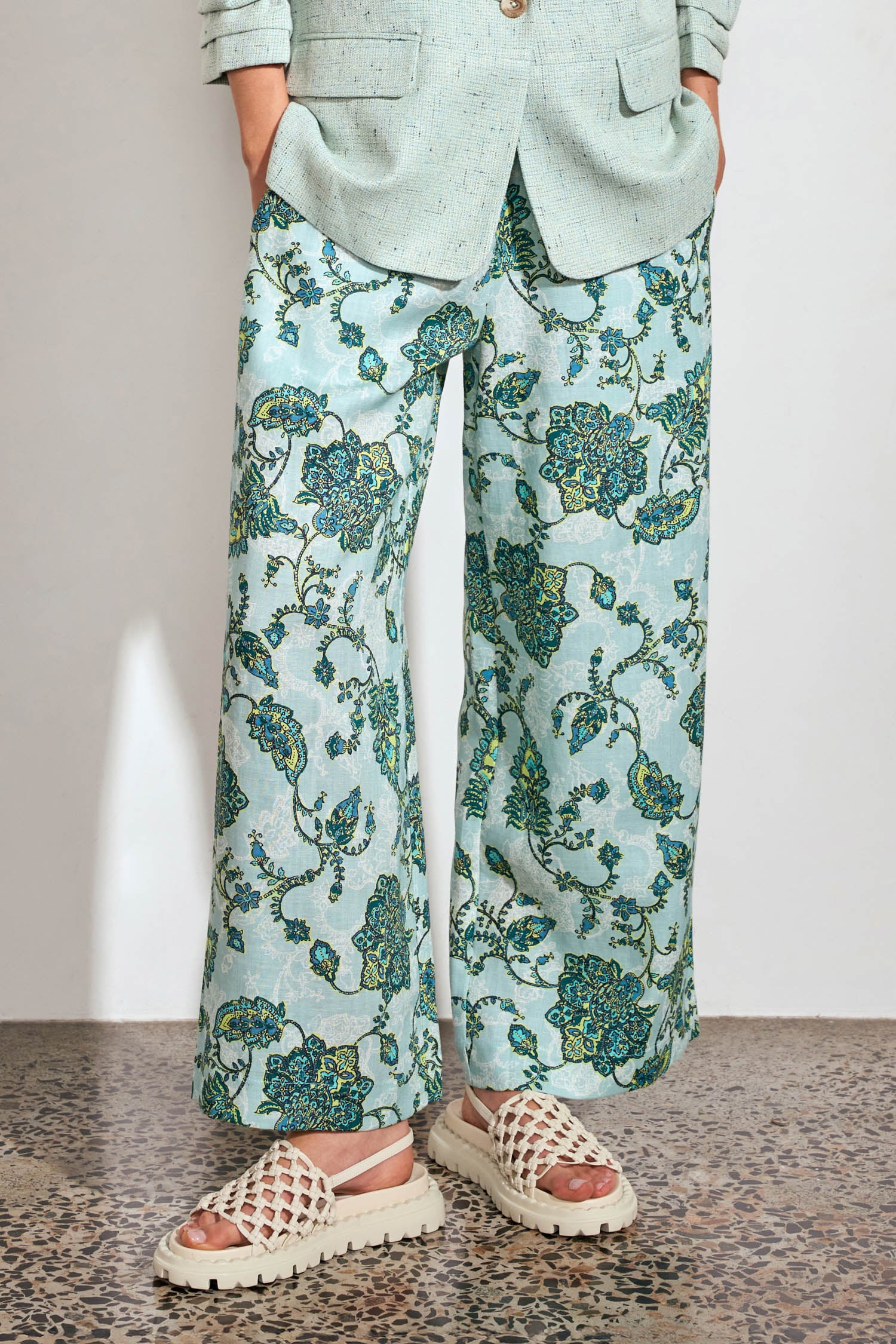 merchant pant - fern paisley