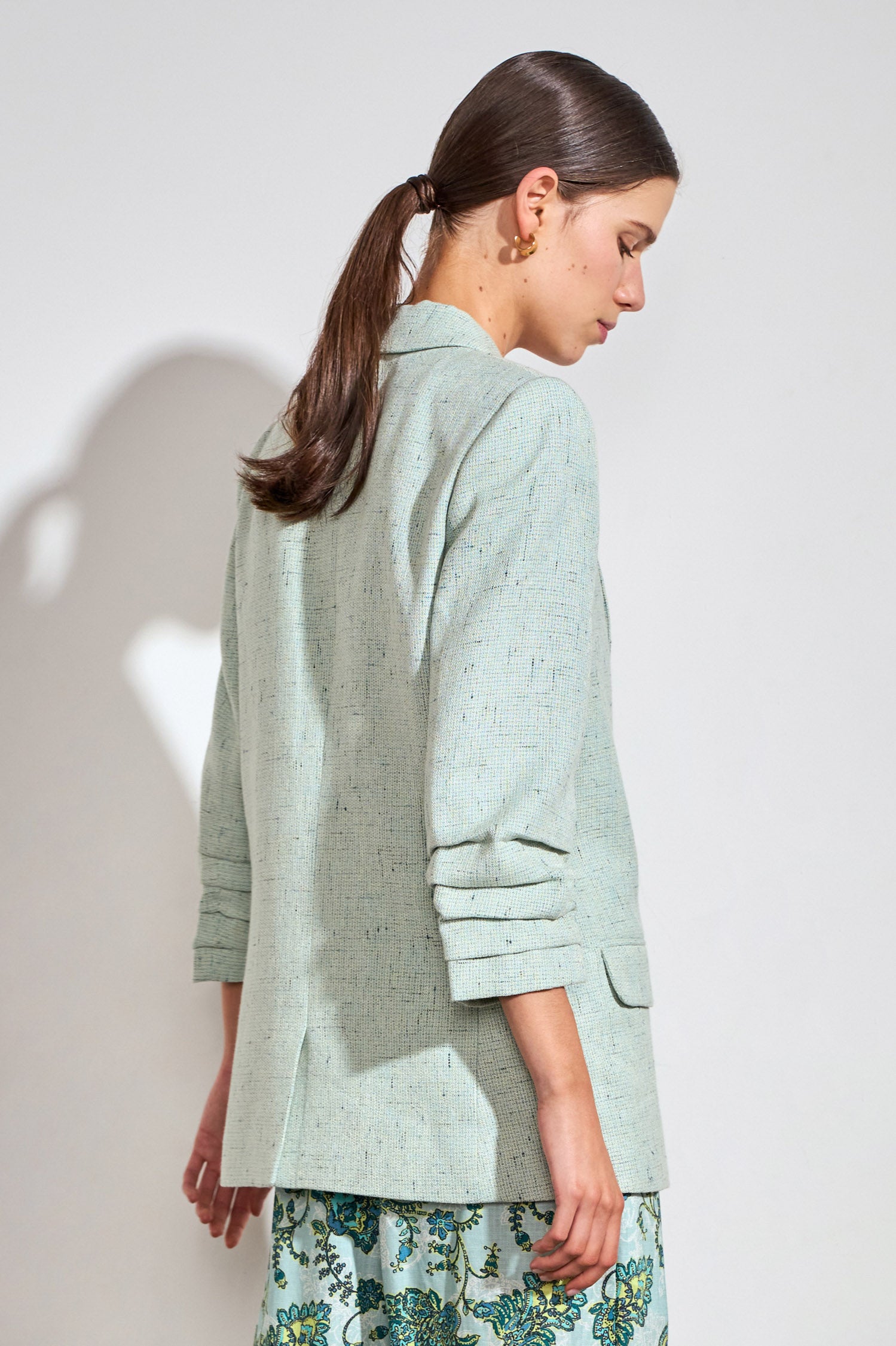 refine jacket - pistachio