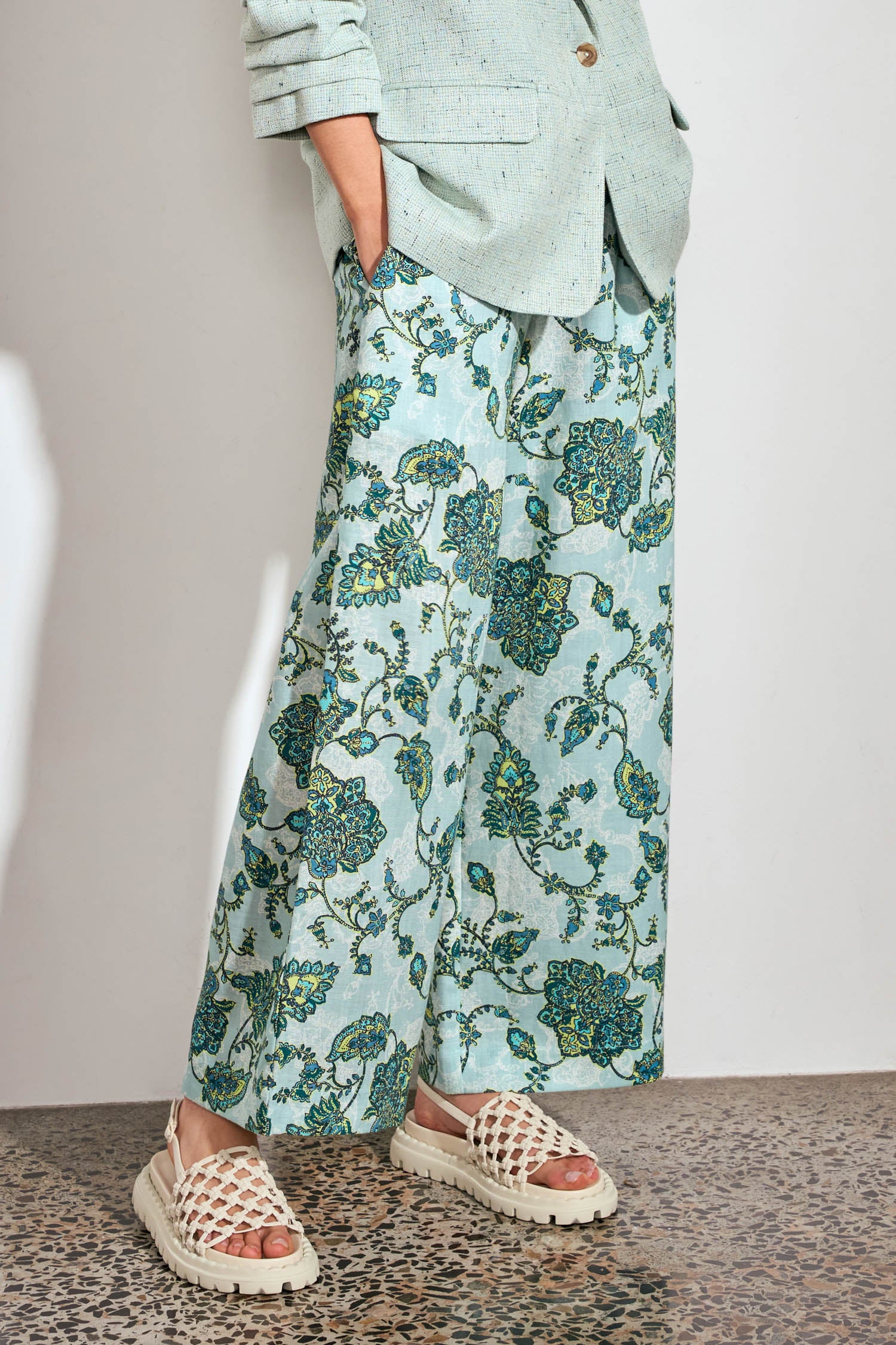 merchant pant - fern paisley