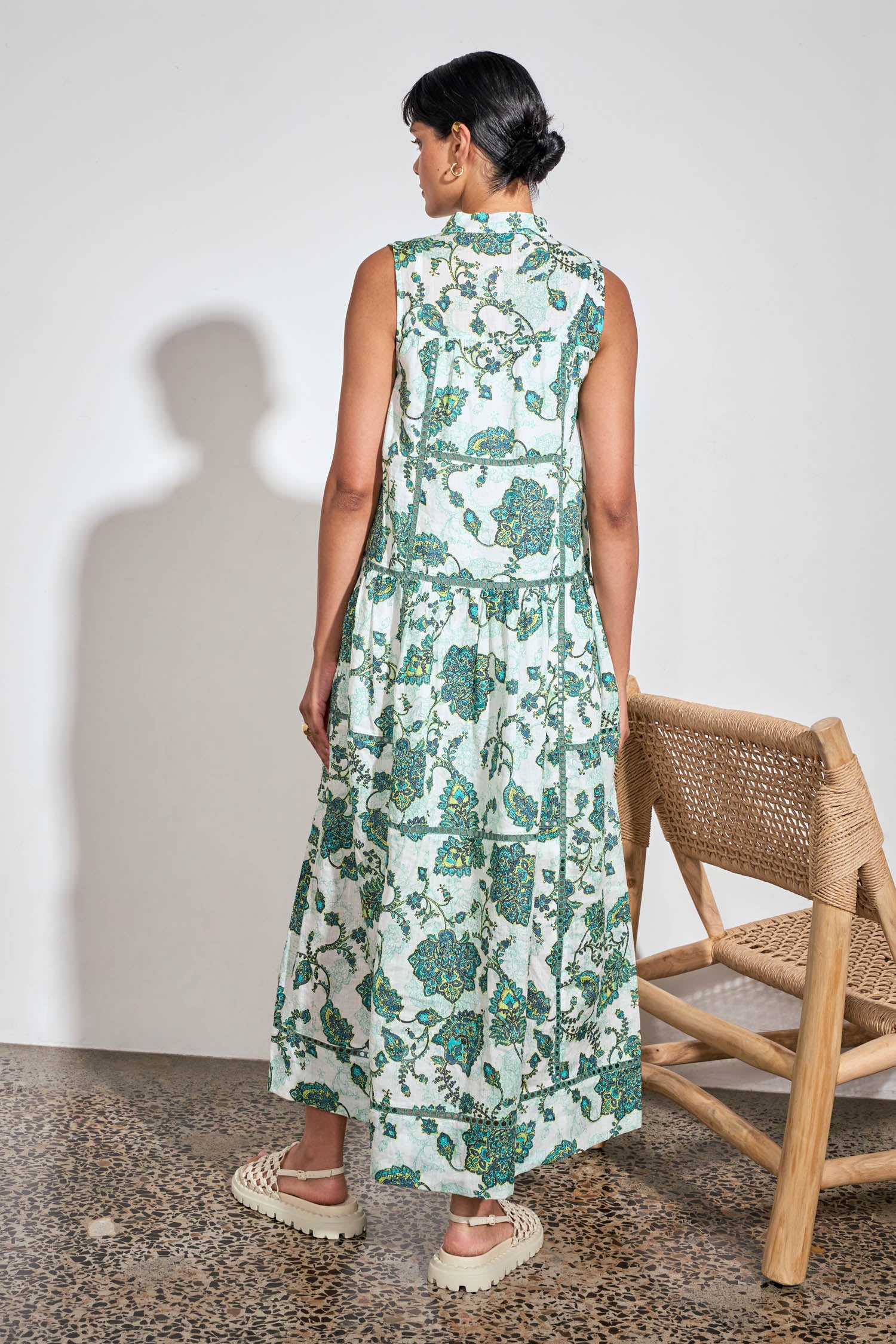 linger dress - garden paisley