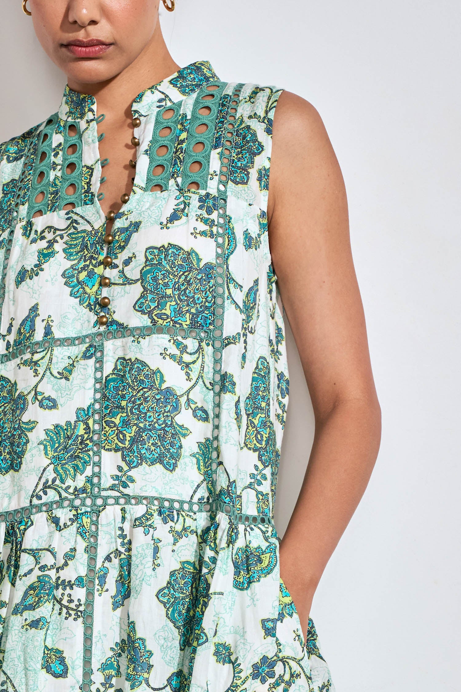 linger dress - garden paisley