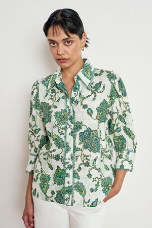 serenade top - garden paisley