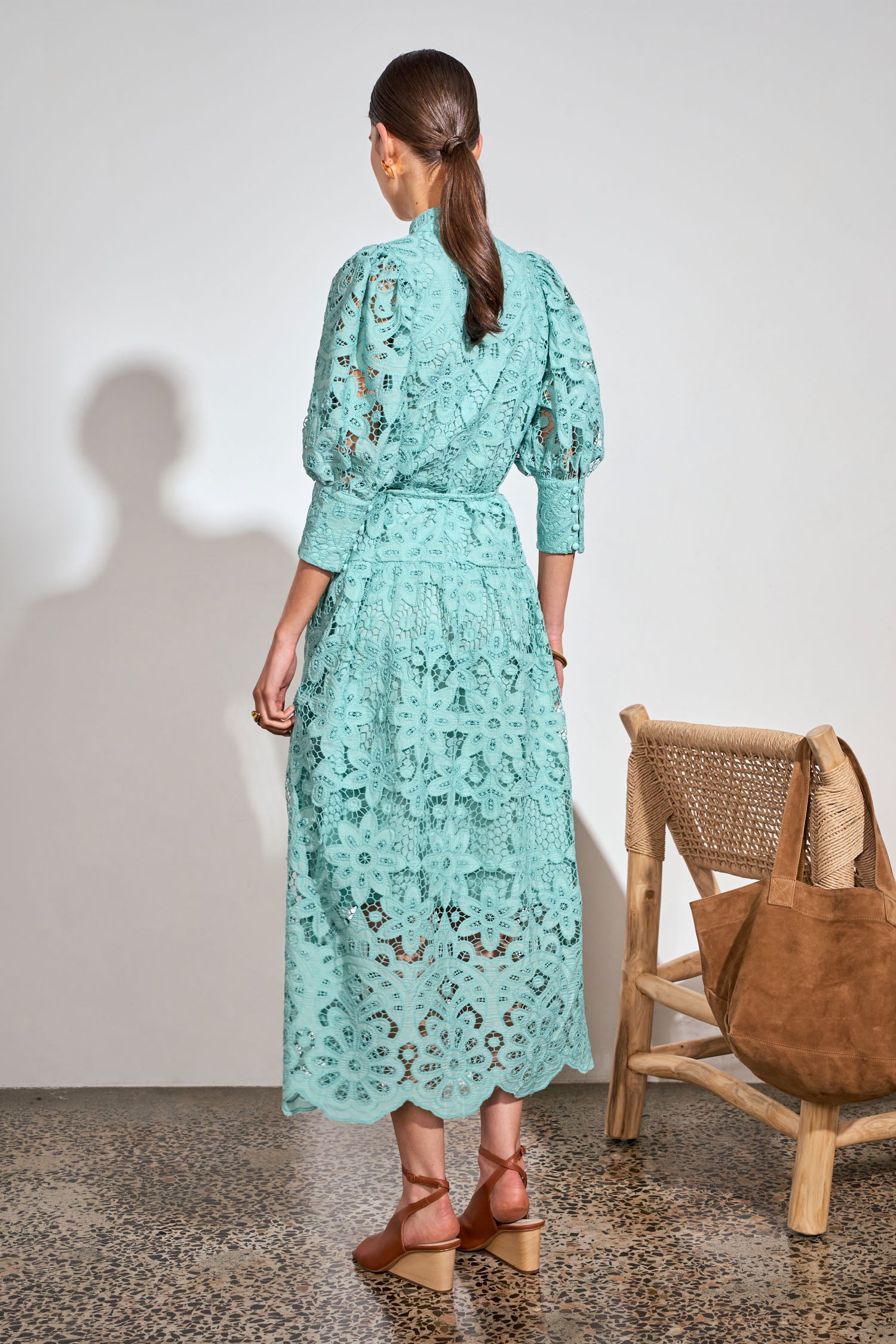 gravitate maxi dress - pistachio