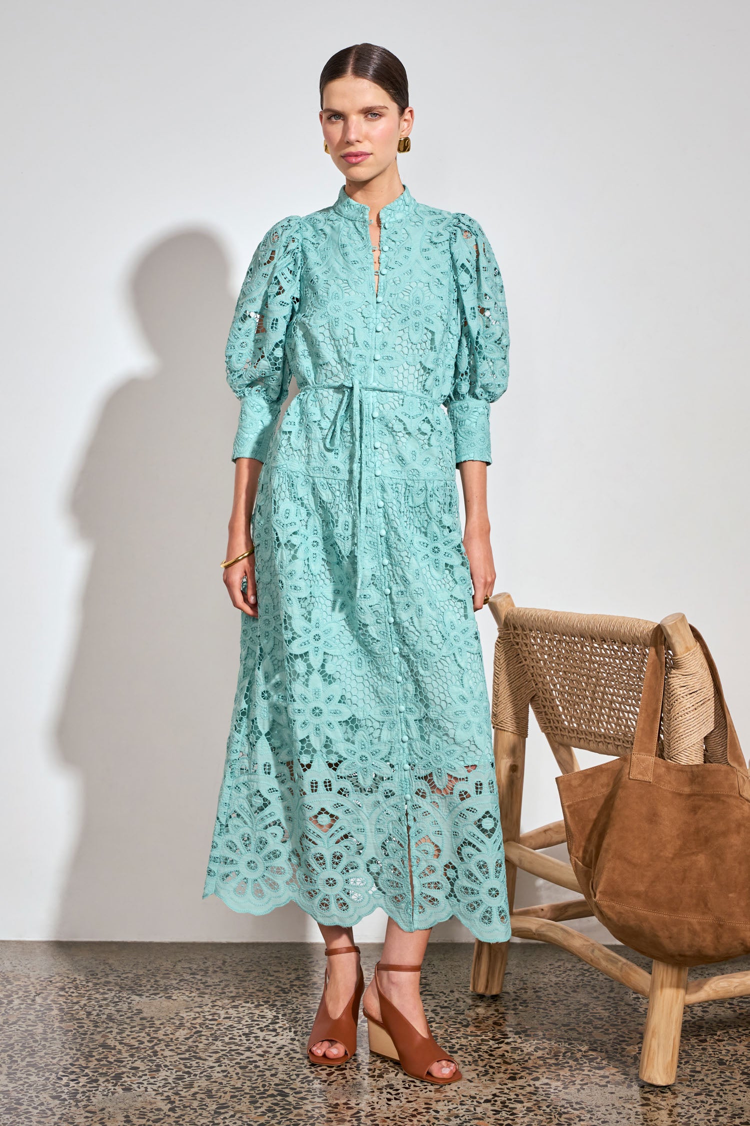 gravitate maxi dress - pistachio