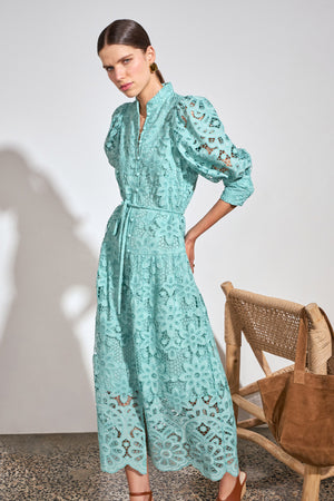 gravitate maxi dress - pistachio