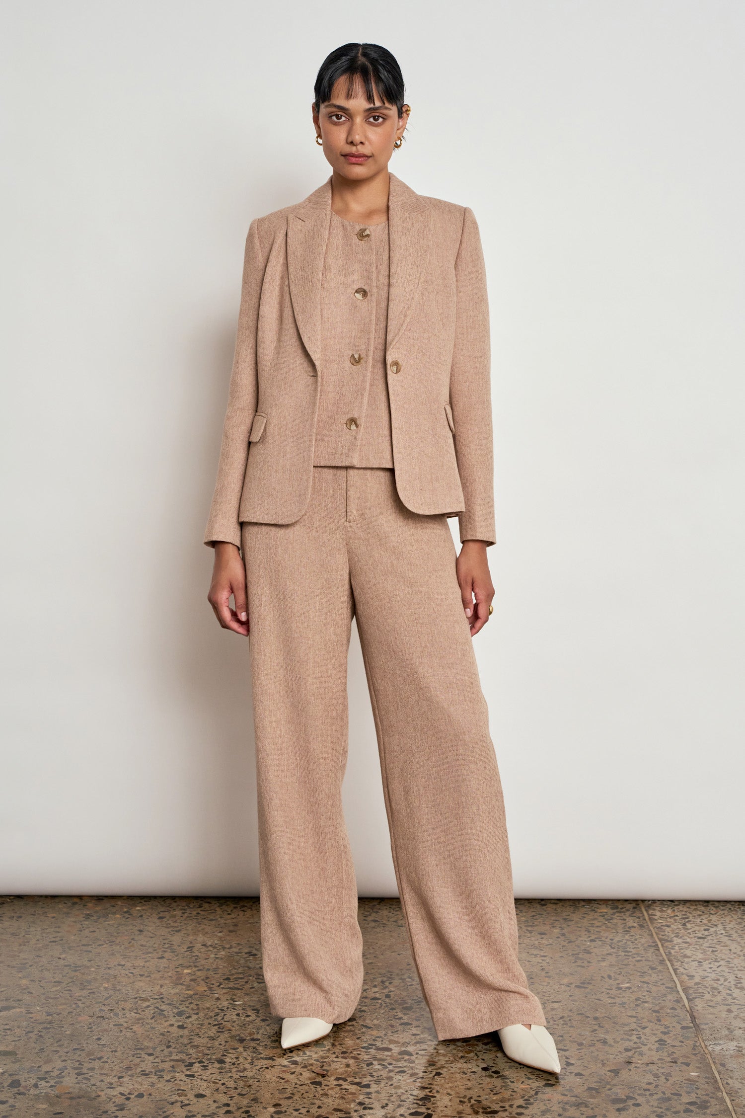 balance jacket - pebble
