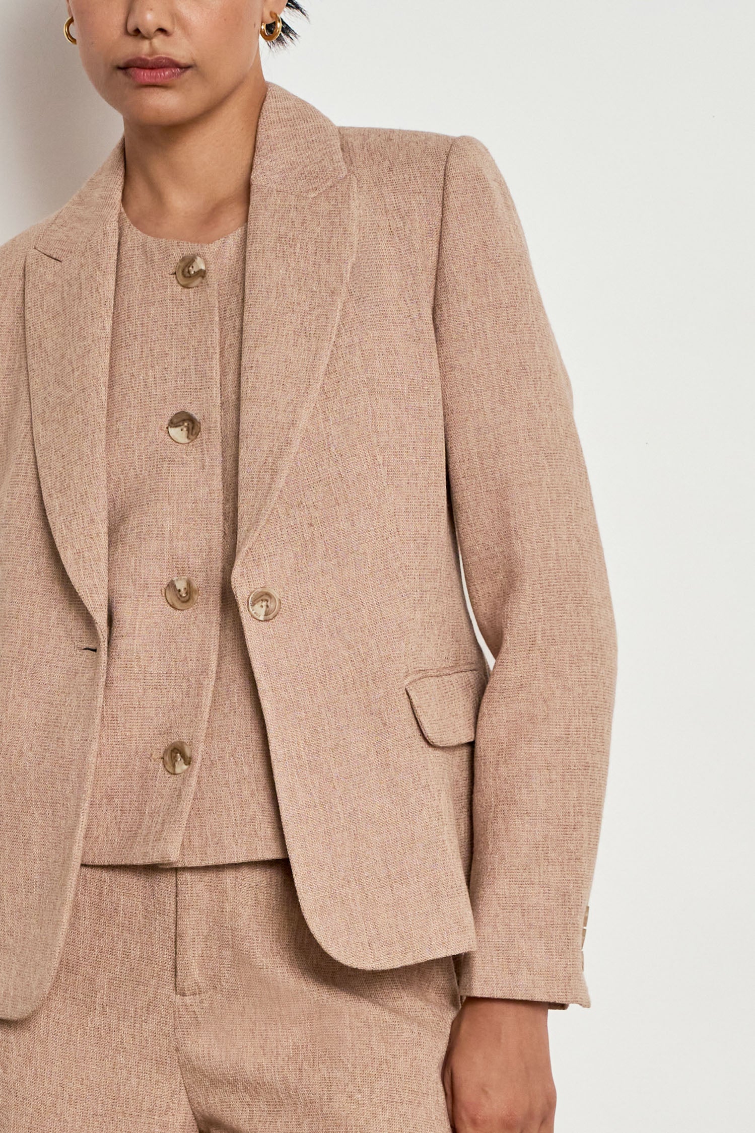 balance jacket - pebble
