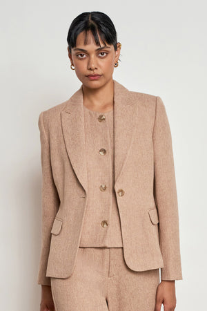 balance jacket - pebble
