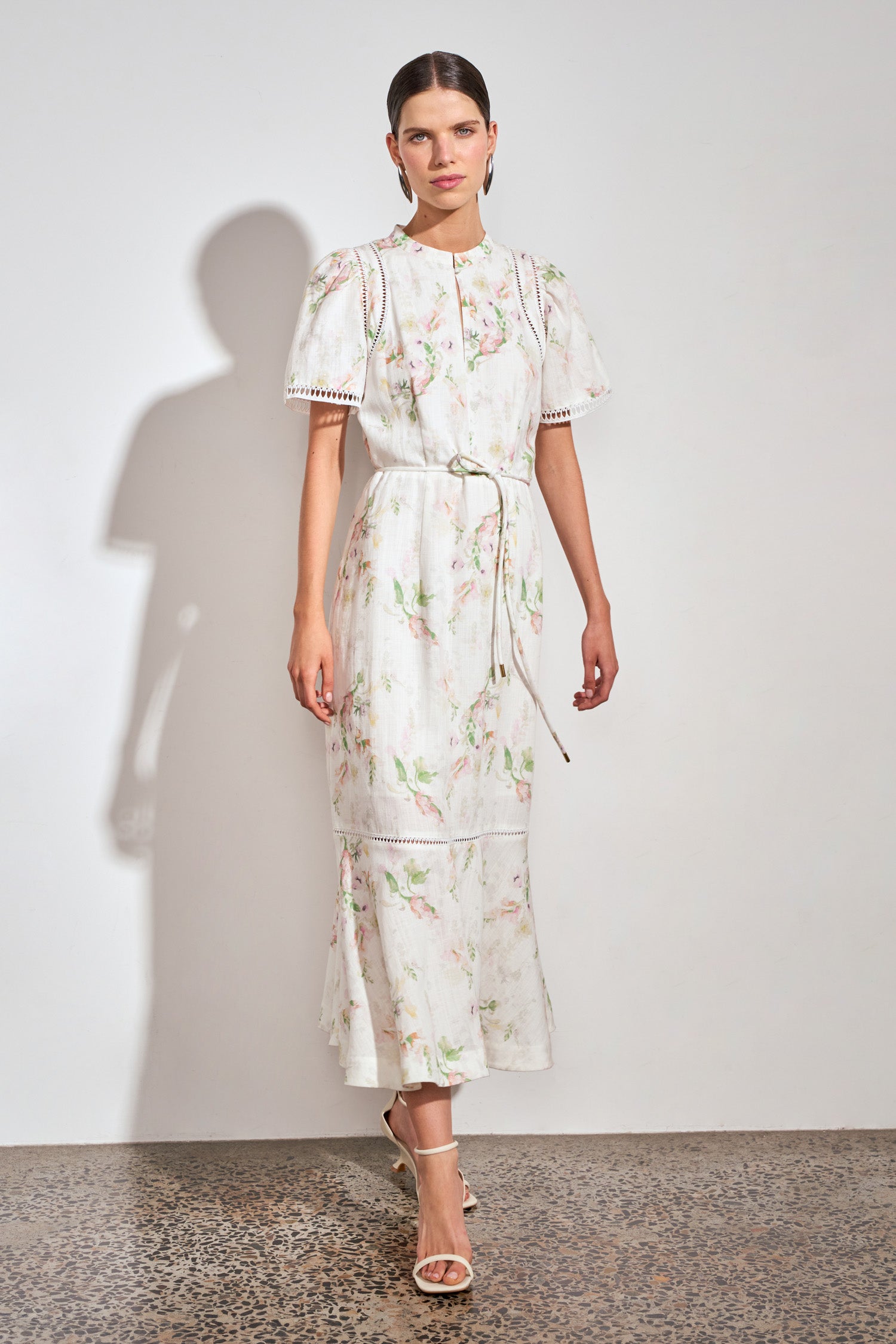 poem dress - painterly bloom