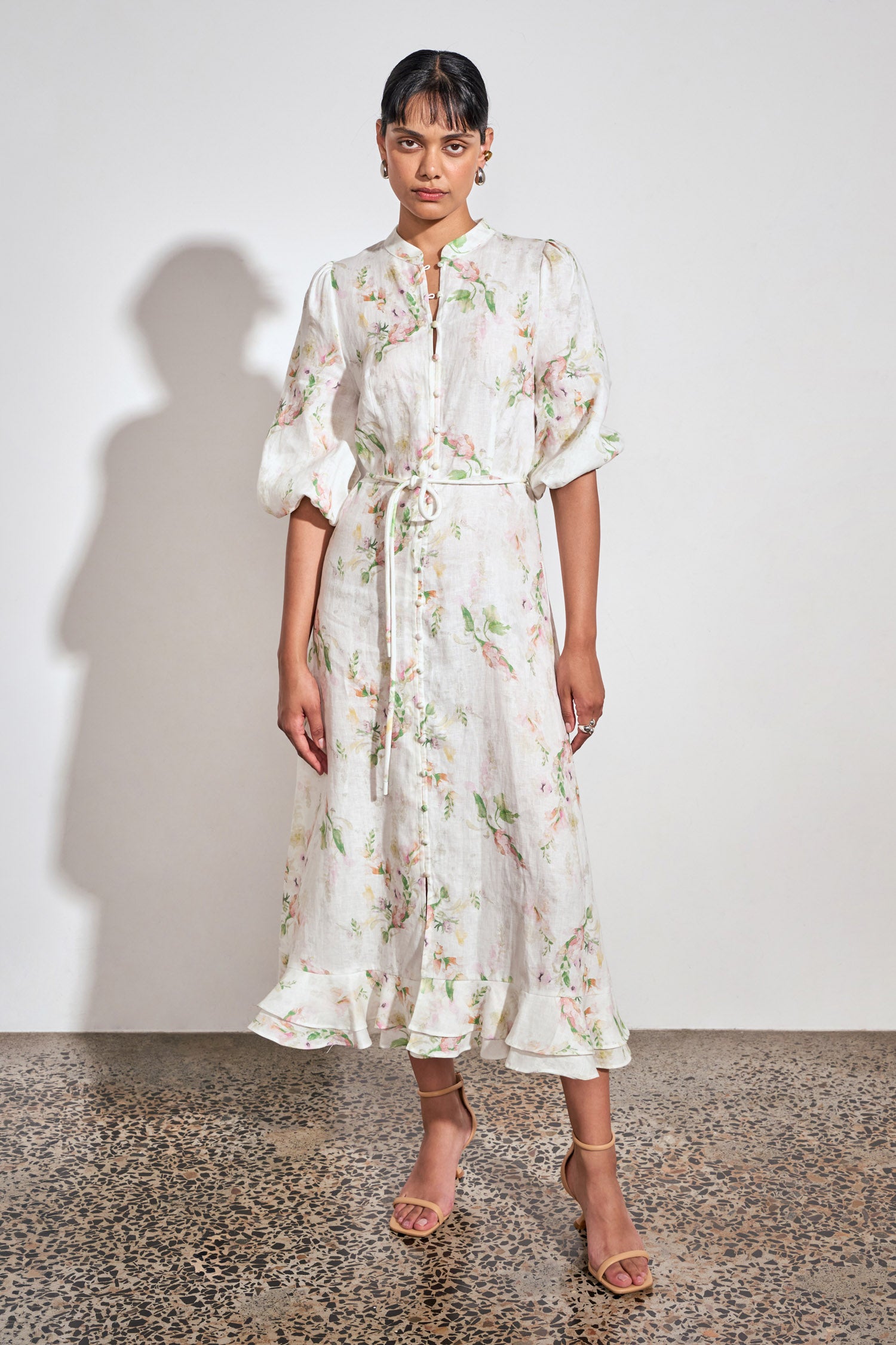 clarity dress - painterly bloom