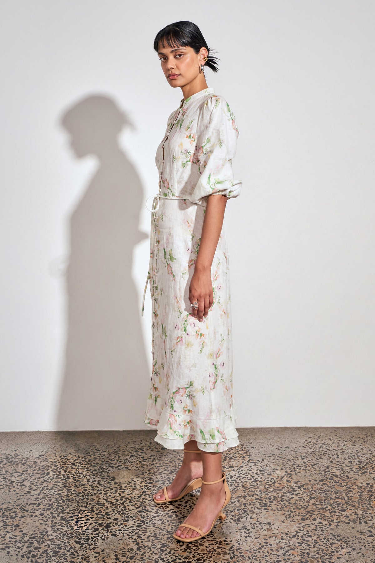 clarity dress - painterly bloom