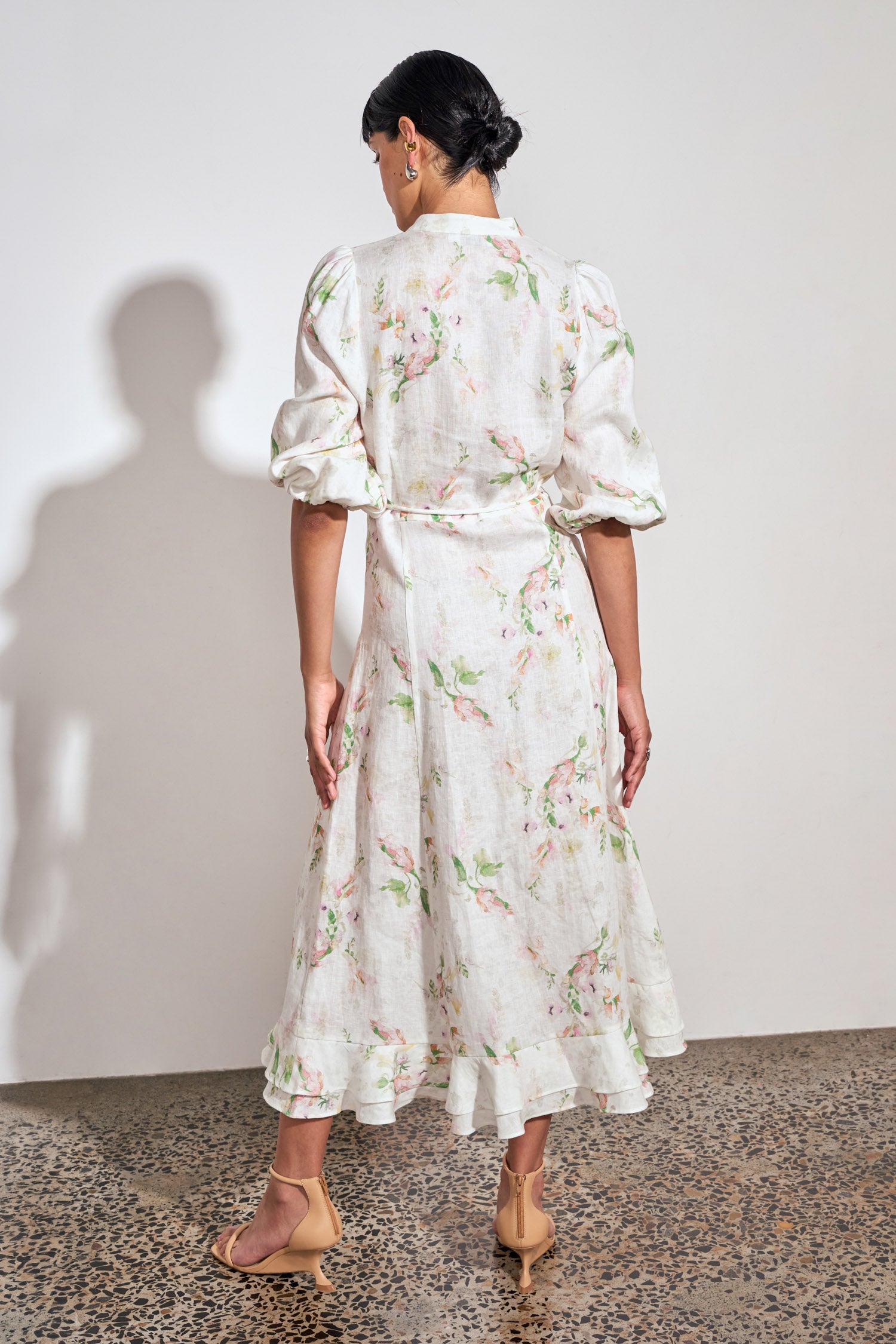 clarity dress - painterly bloom