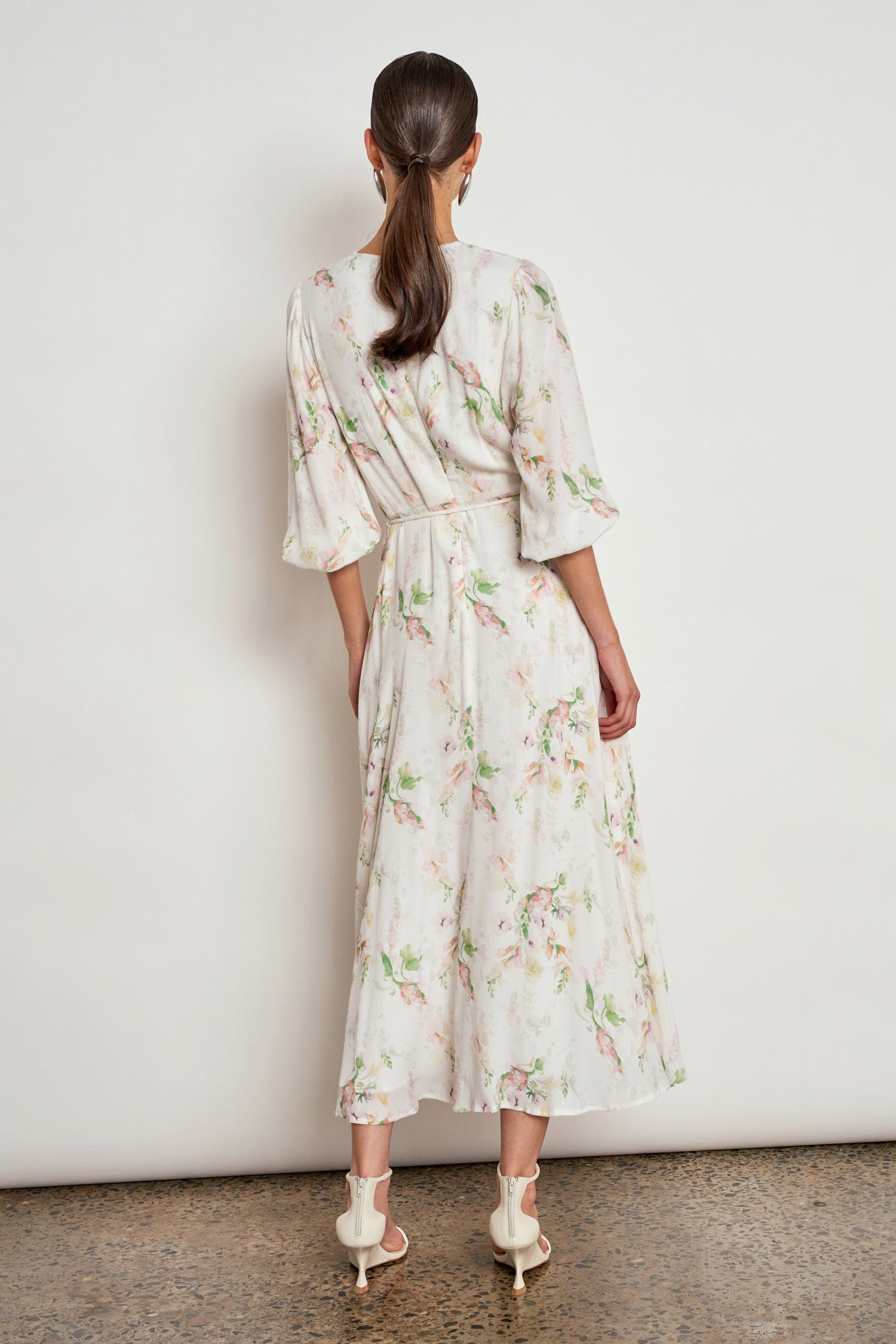 sequence dress - painterly bloom