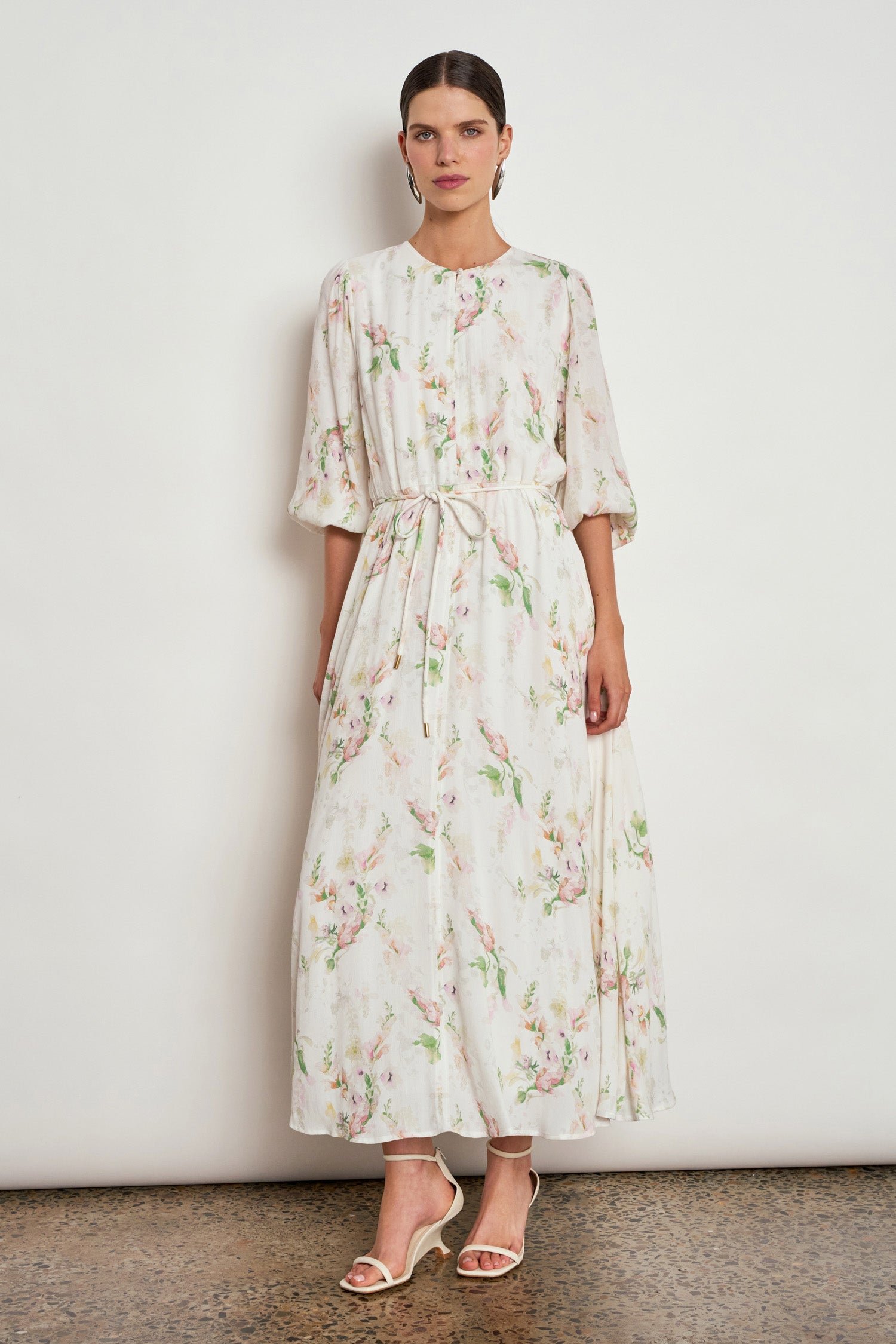 sequence dress - painterly bloom