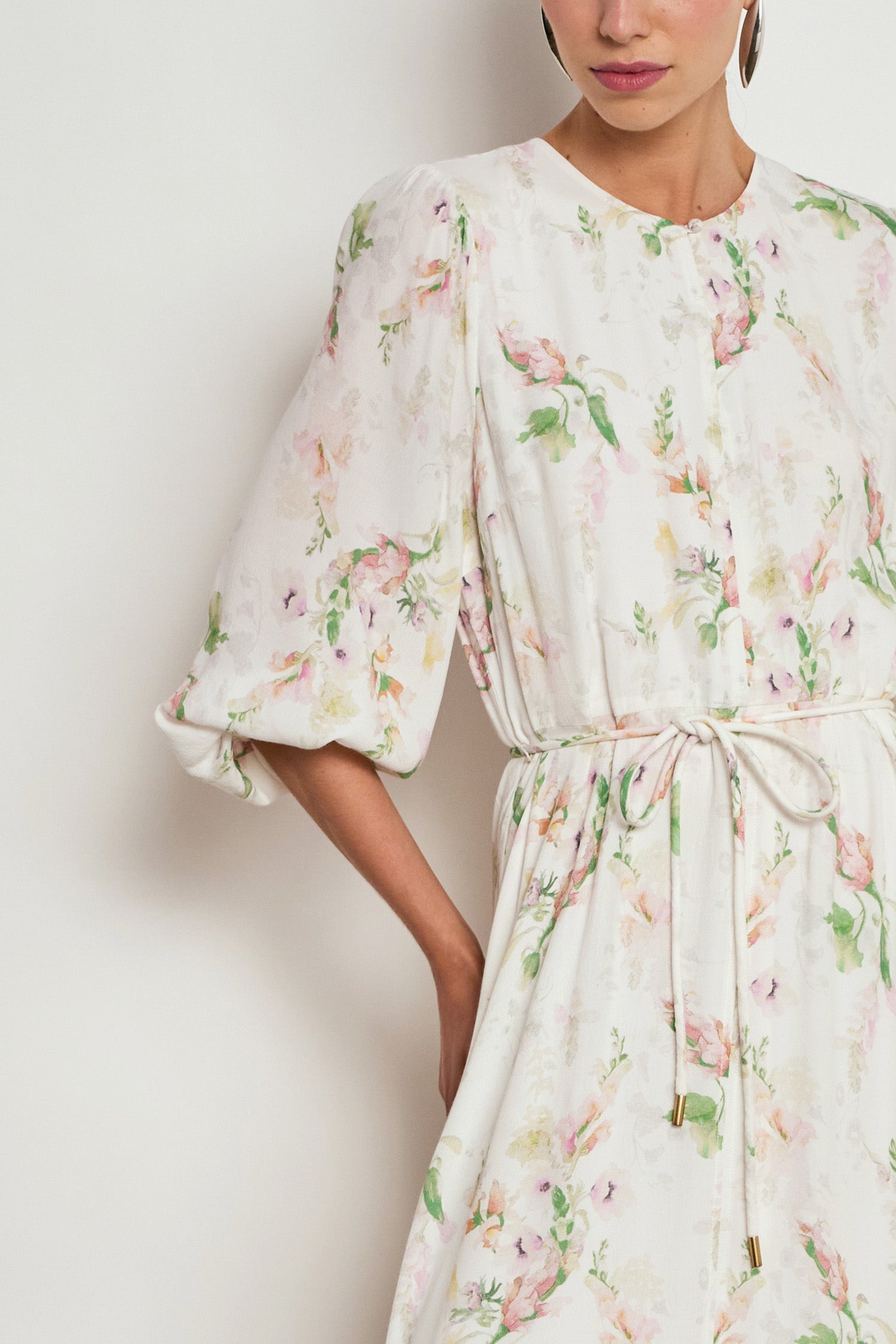 sequence dress - painterly bloom