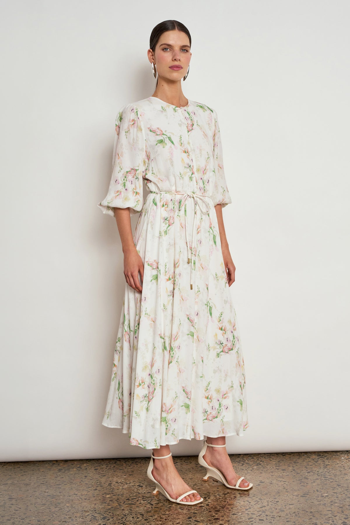 sequence dress - painterly bloom