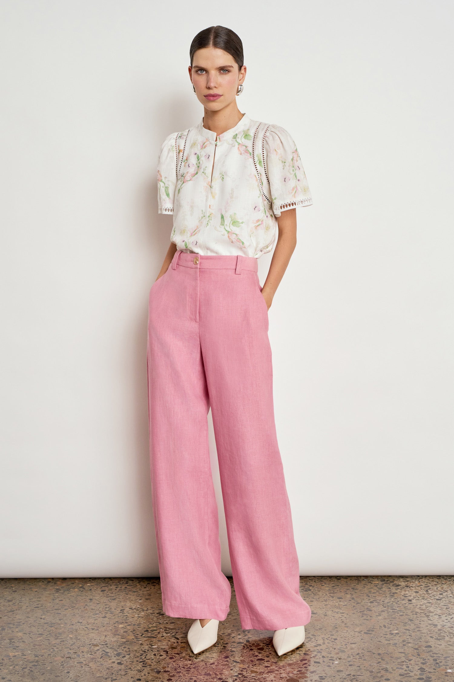 charm top - painterly bloom