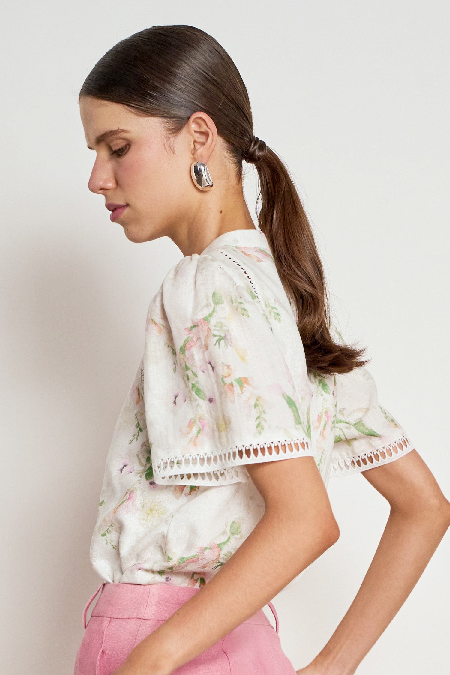 charm top - painterly bloom