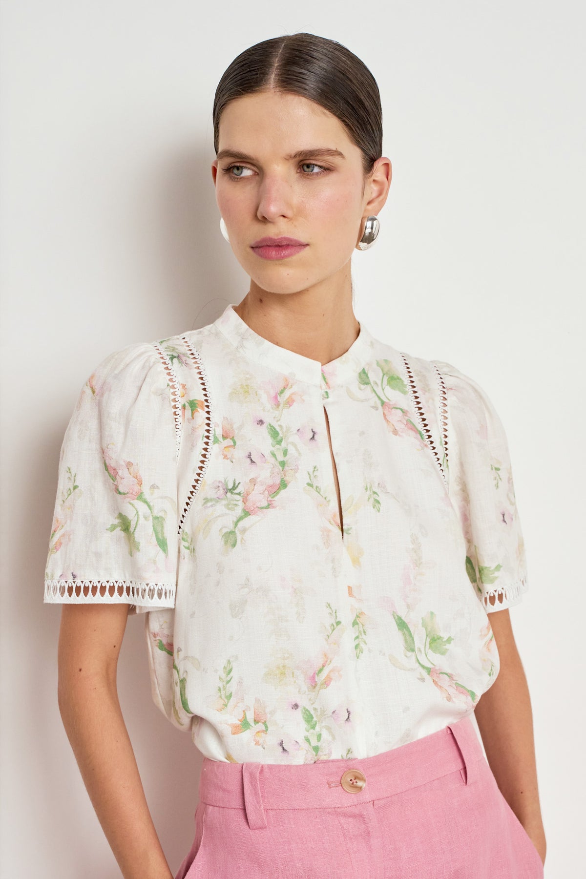 charm top - painterly bloom