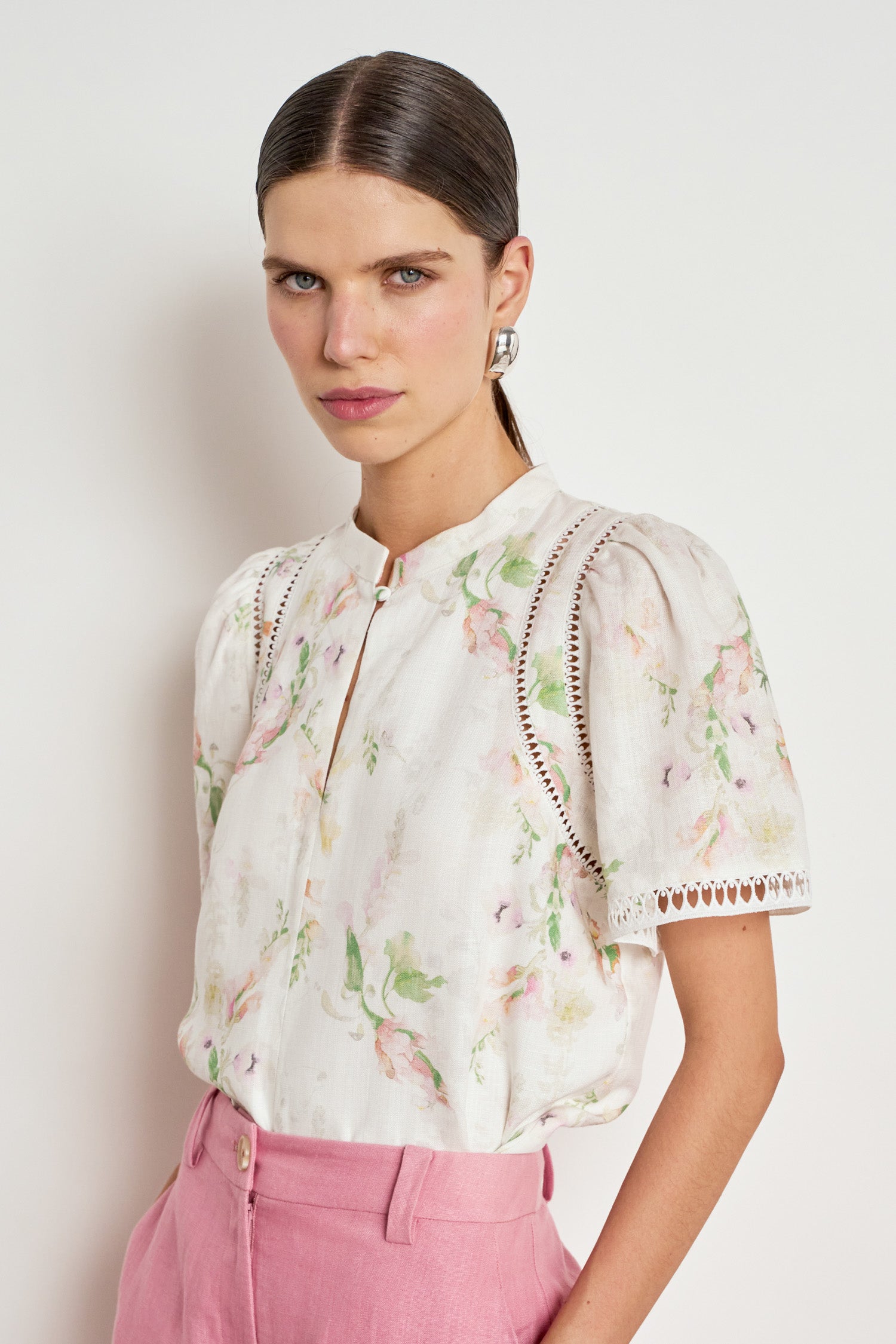 charm top - painterly bloom