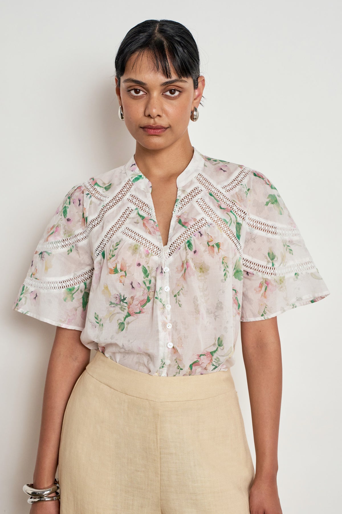 pulse top - painterly bloom
