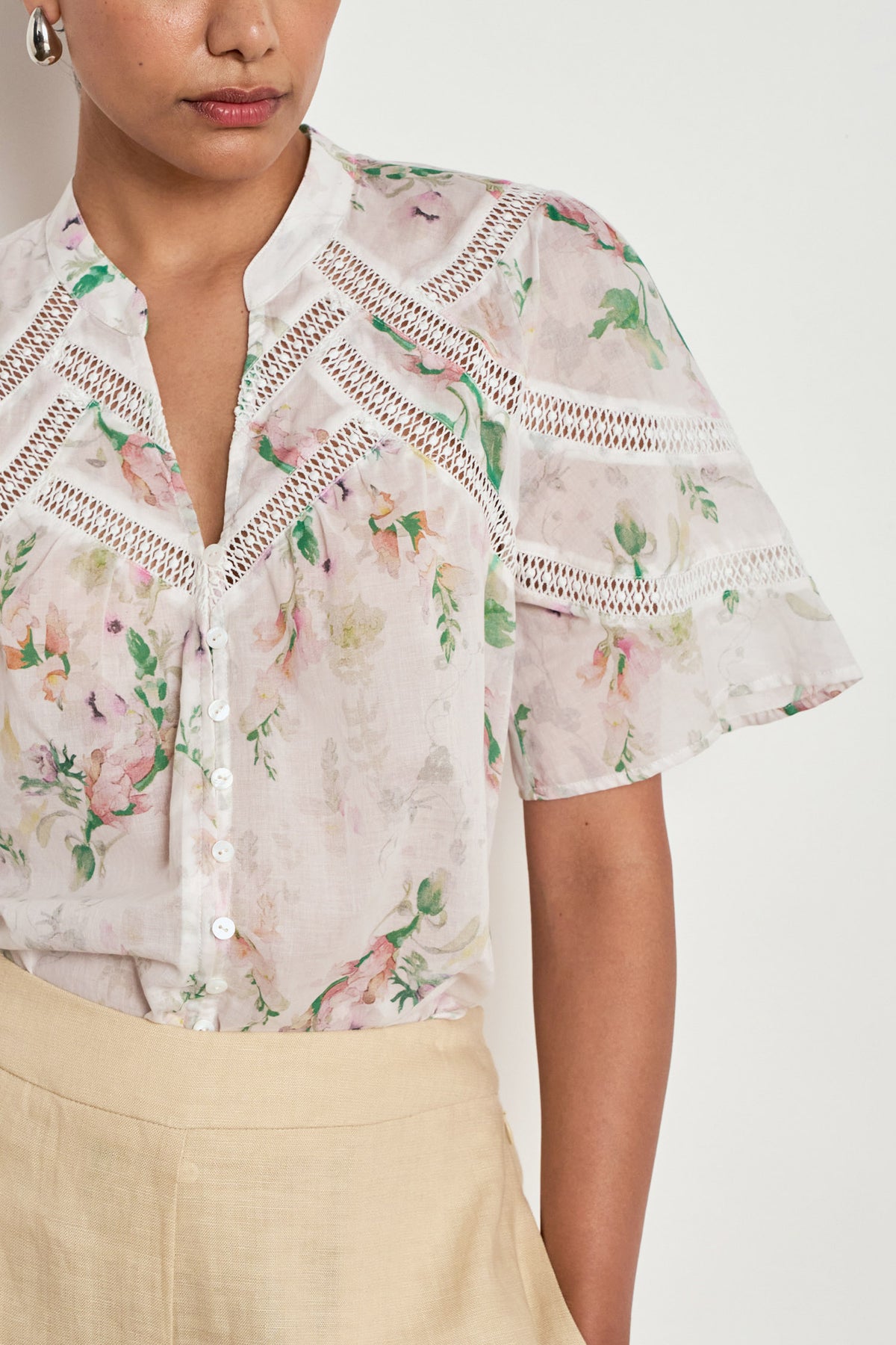 pulse top - painterly bloom