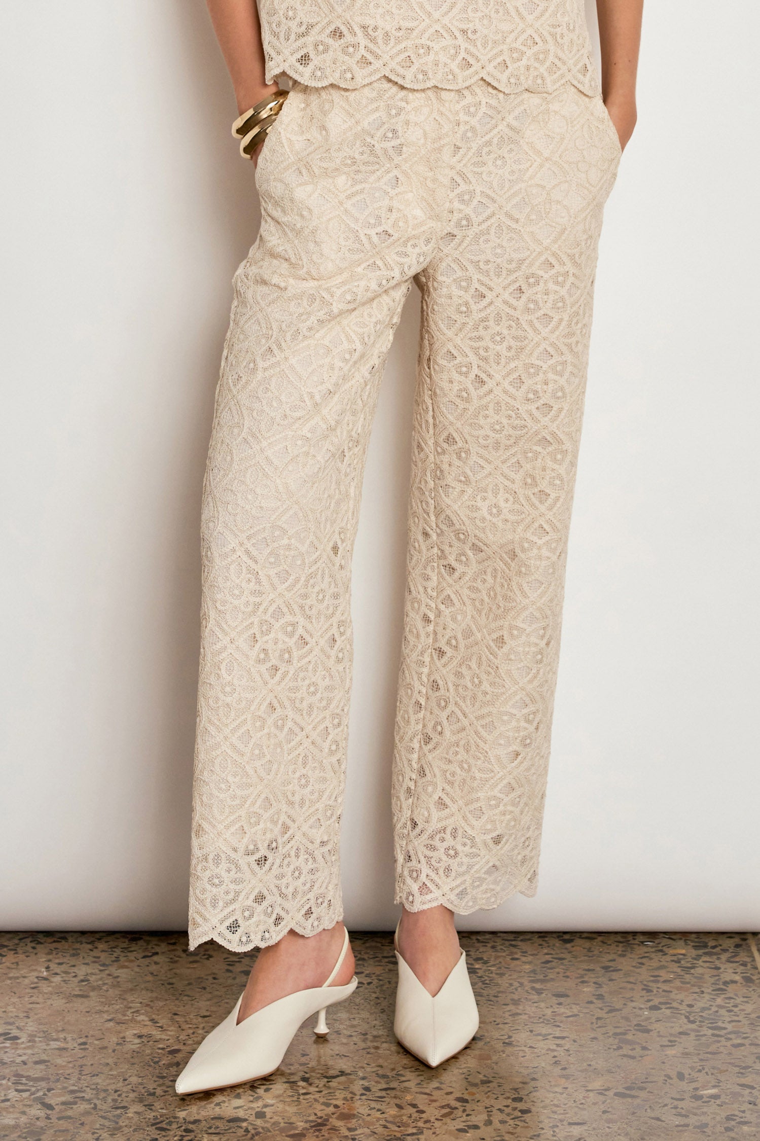 direct pant - ecru