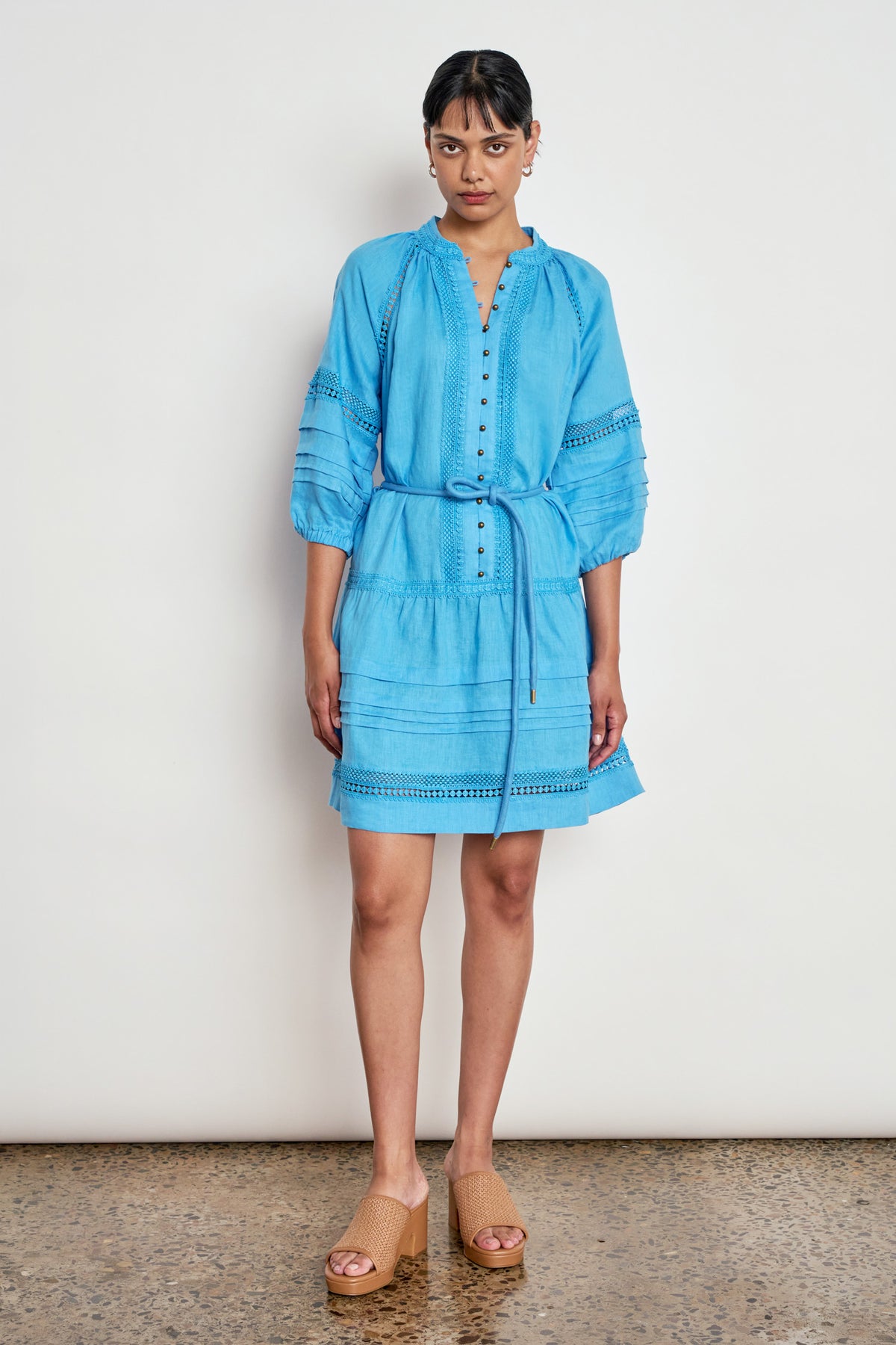 jostle dress - lagoon