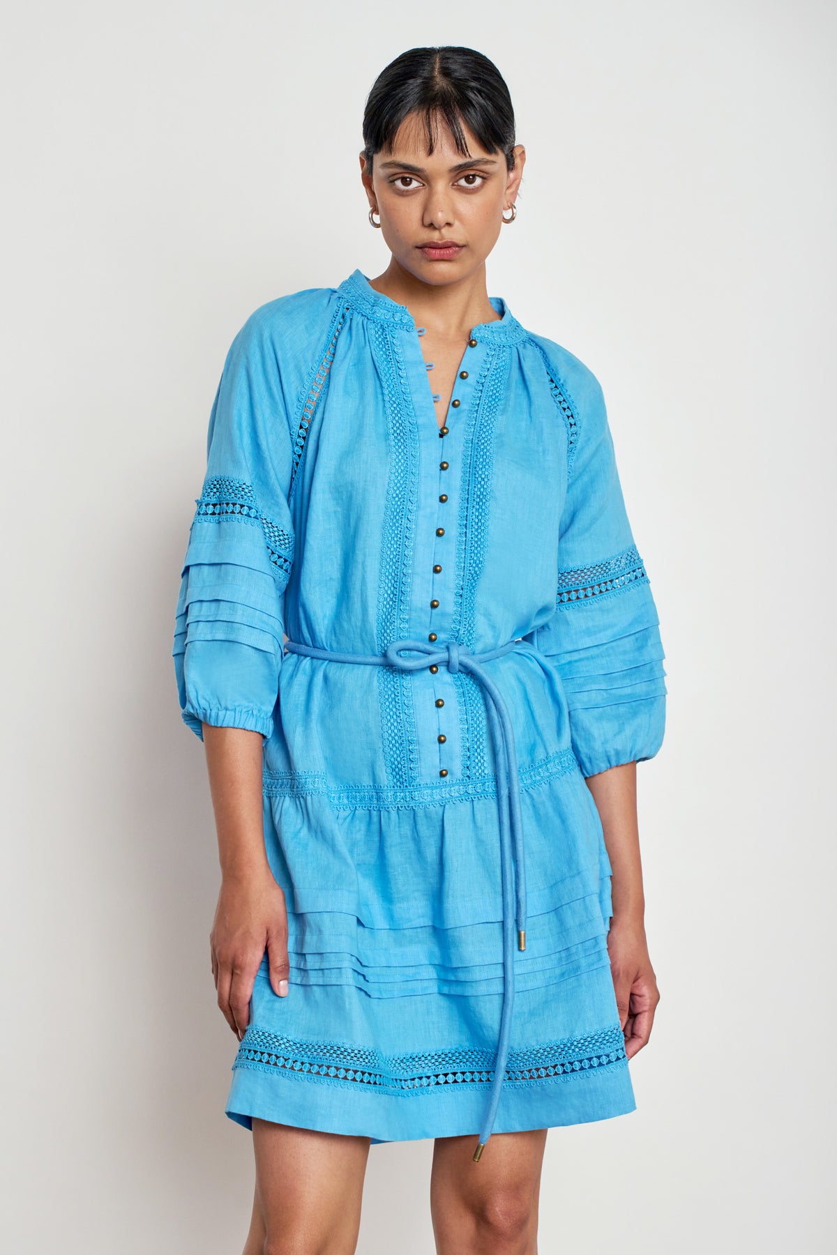 jostle dress - lagoon