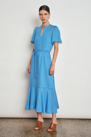 poem dress - lagoon