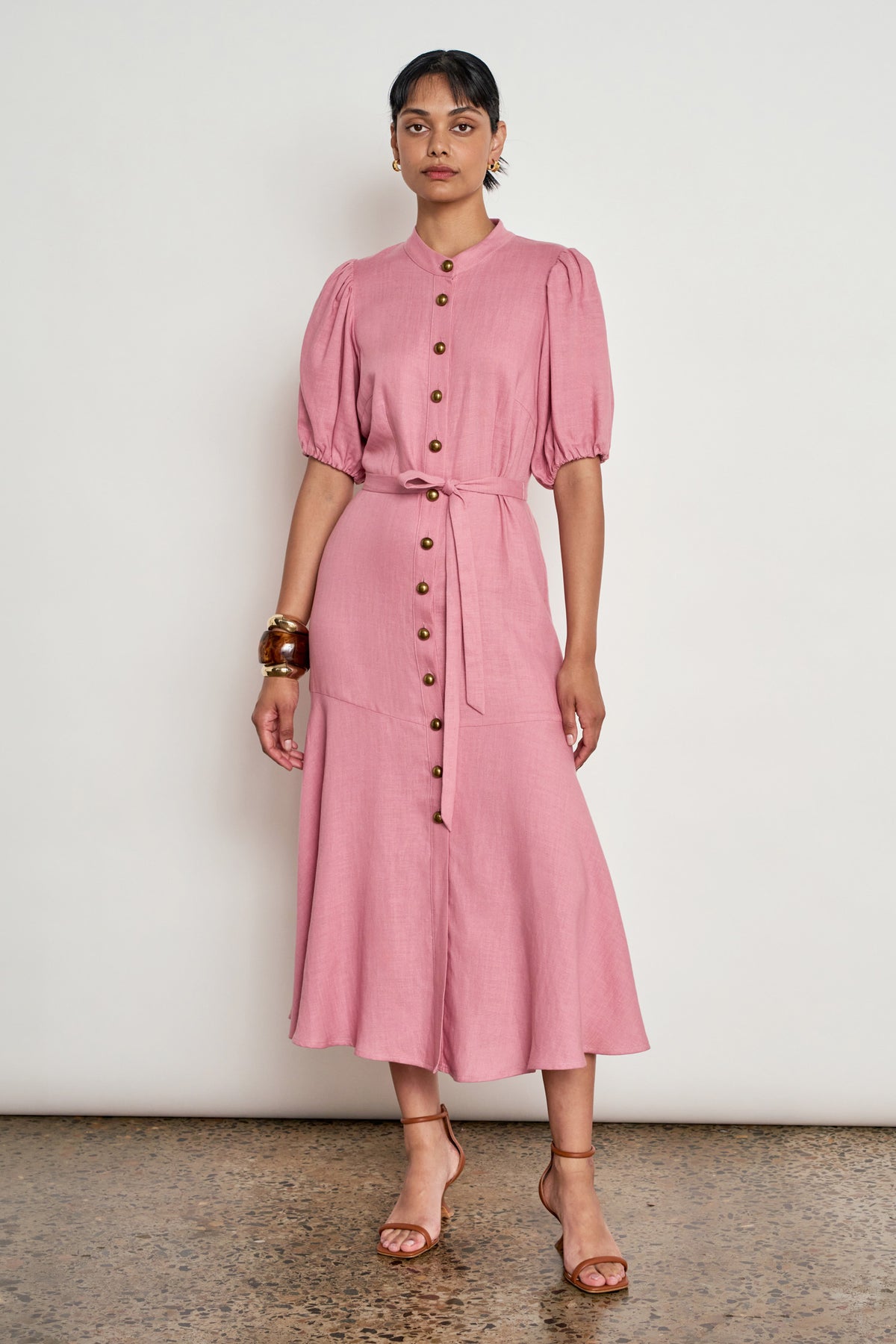 cascade dress - azalea