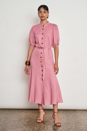 cascade dress - azalea